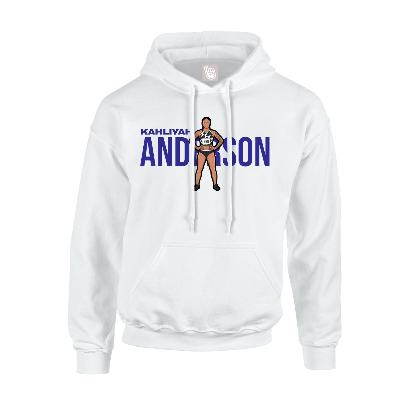 Youth Hoodie — Player Name in White