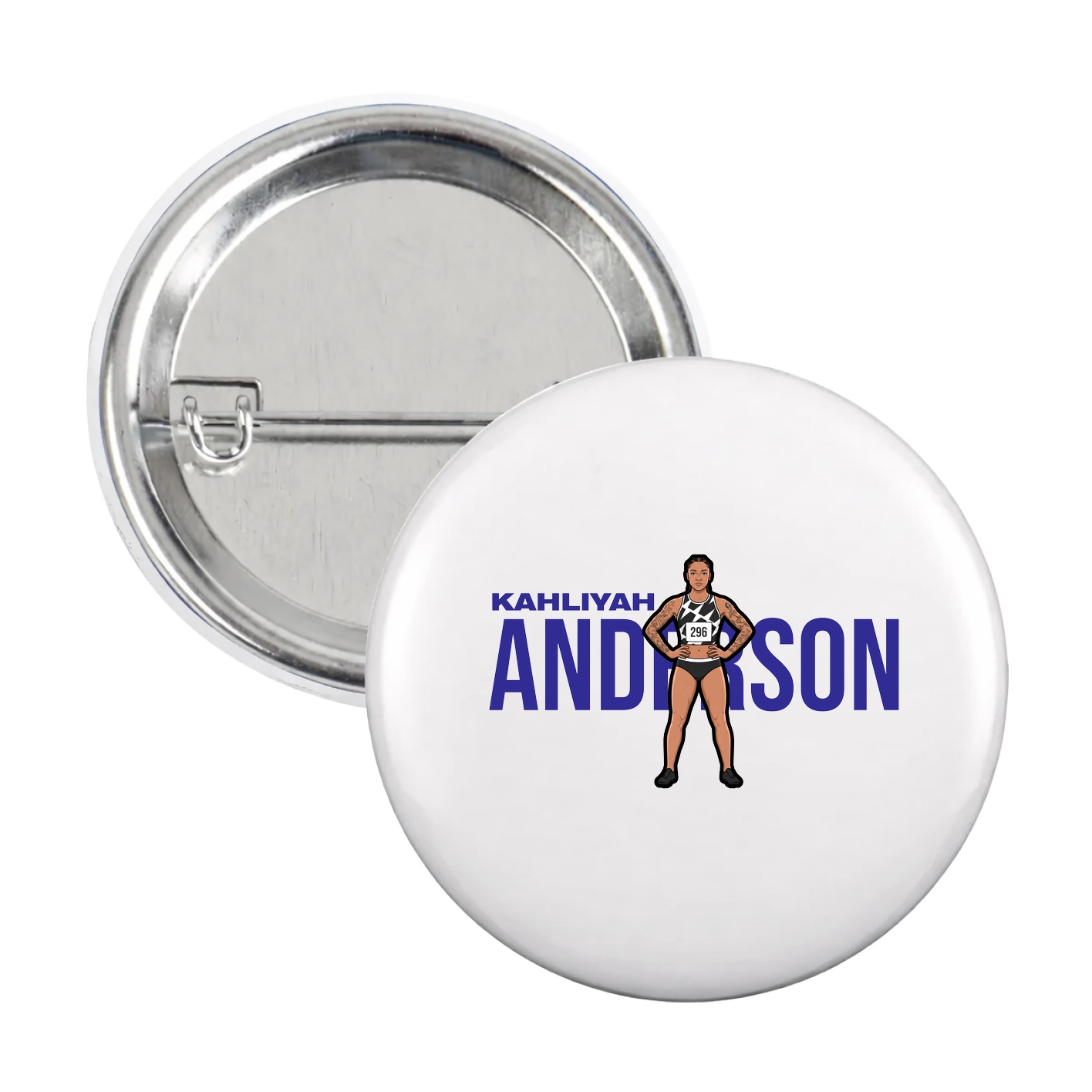 Game Day Button — Player Name in White