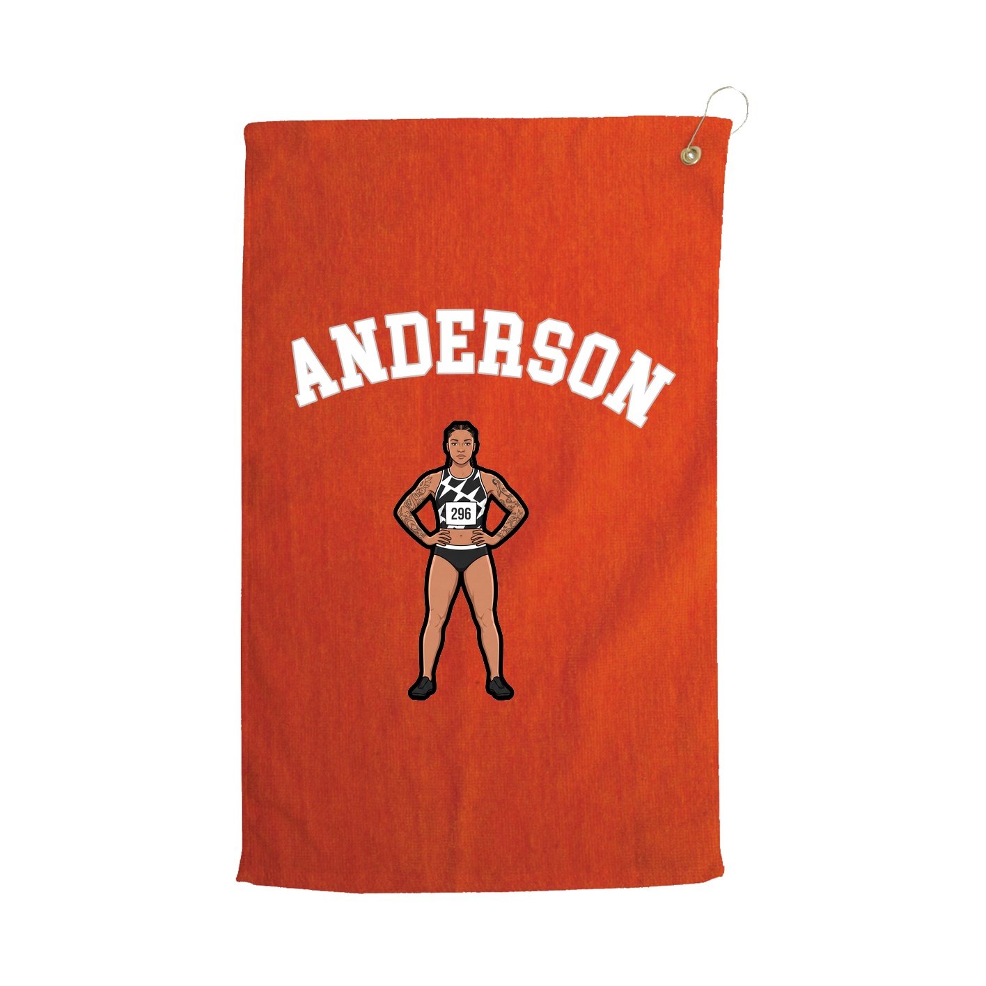 Golf Towel — Shirsey Arch in Orange