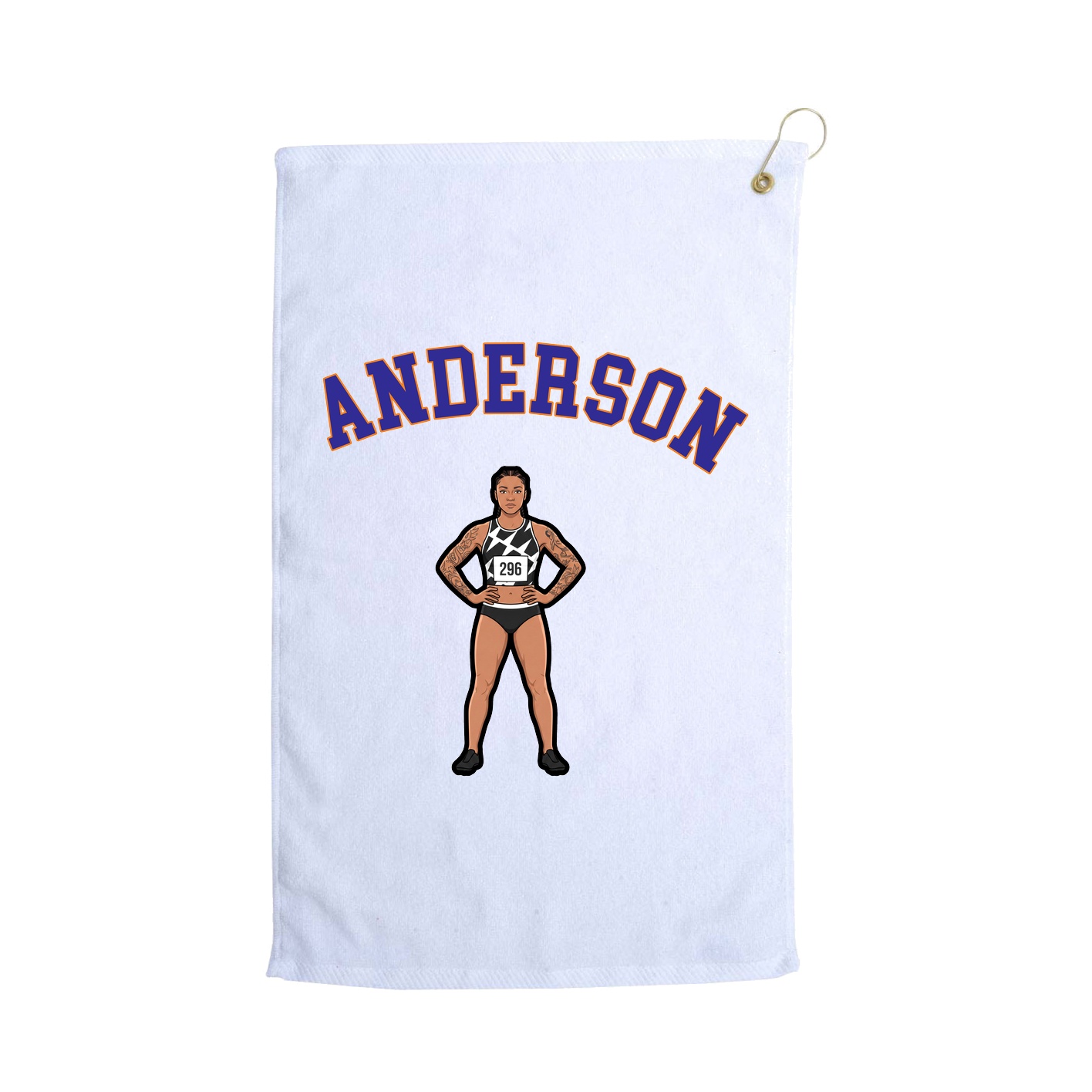 Golf Towel — Shirsey Arch in White