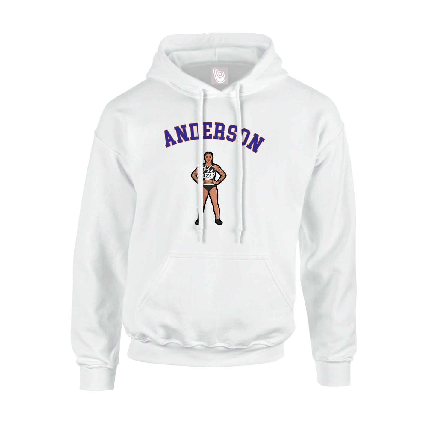 Youth Hoodie — Shirsey Arch in White