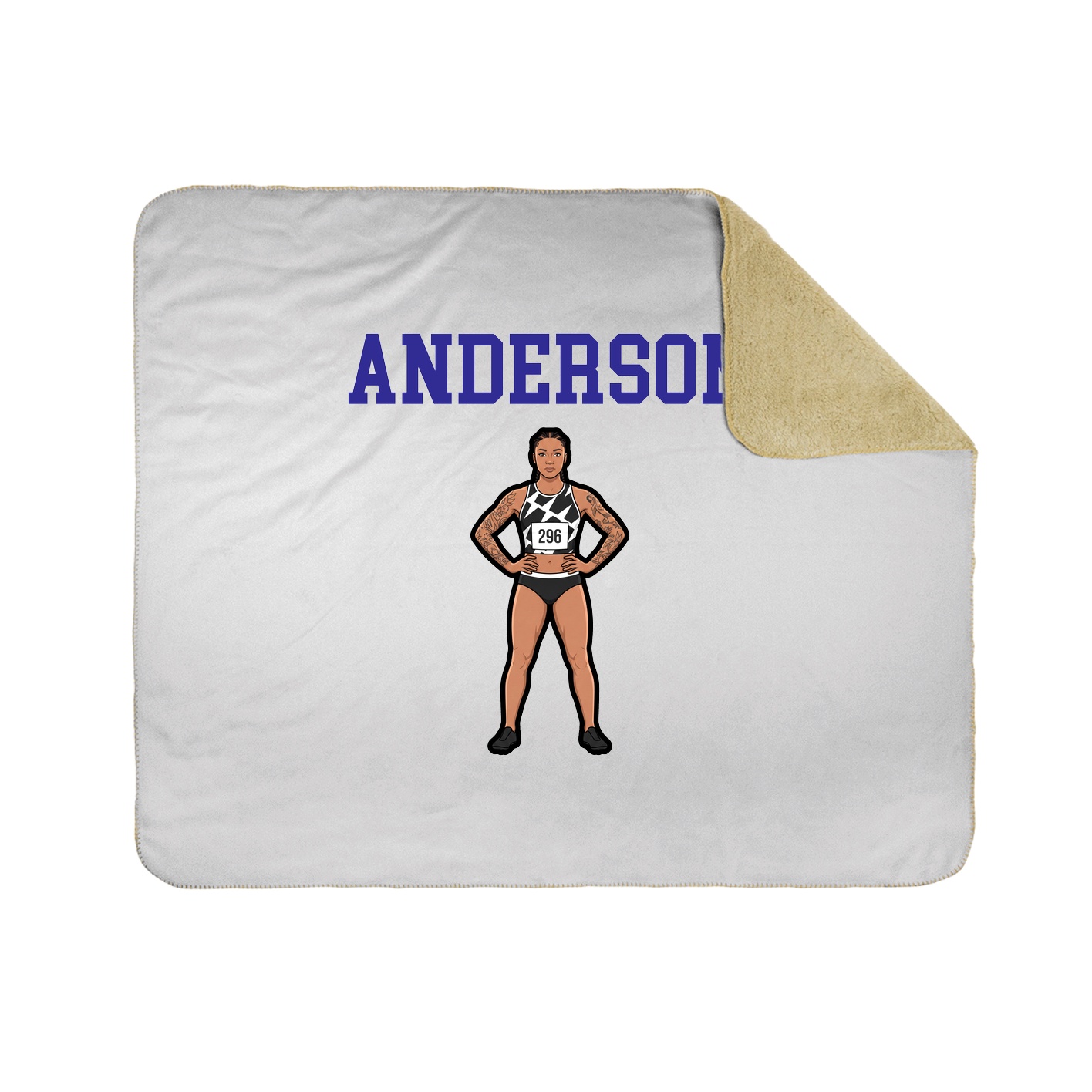 Throw Blanket — Shirsey in White