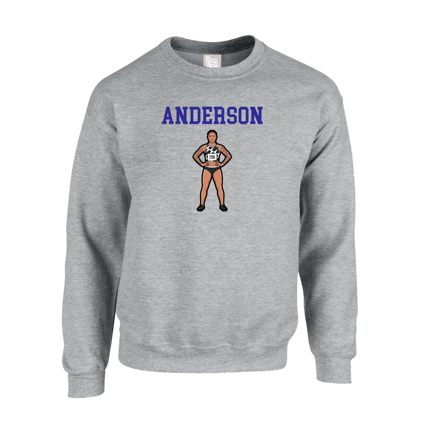 Fleece Crew — Shirsey in Grey