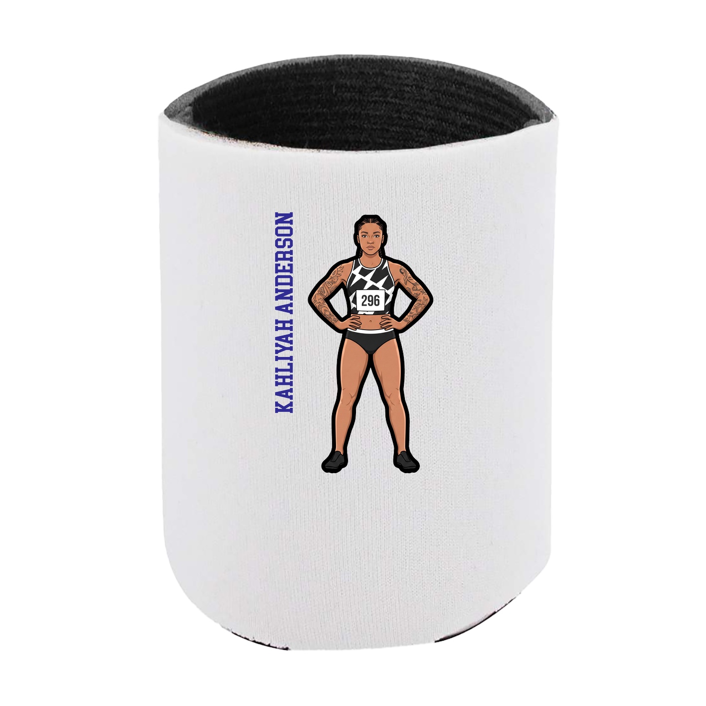 Can Holder — Name Vertical in White