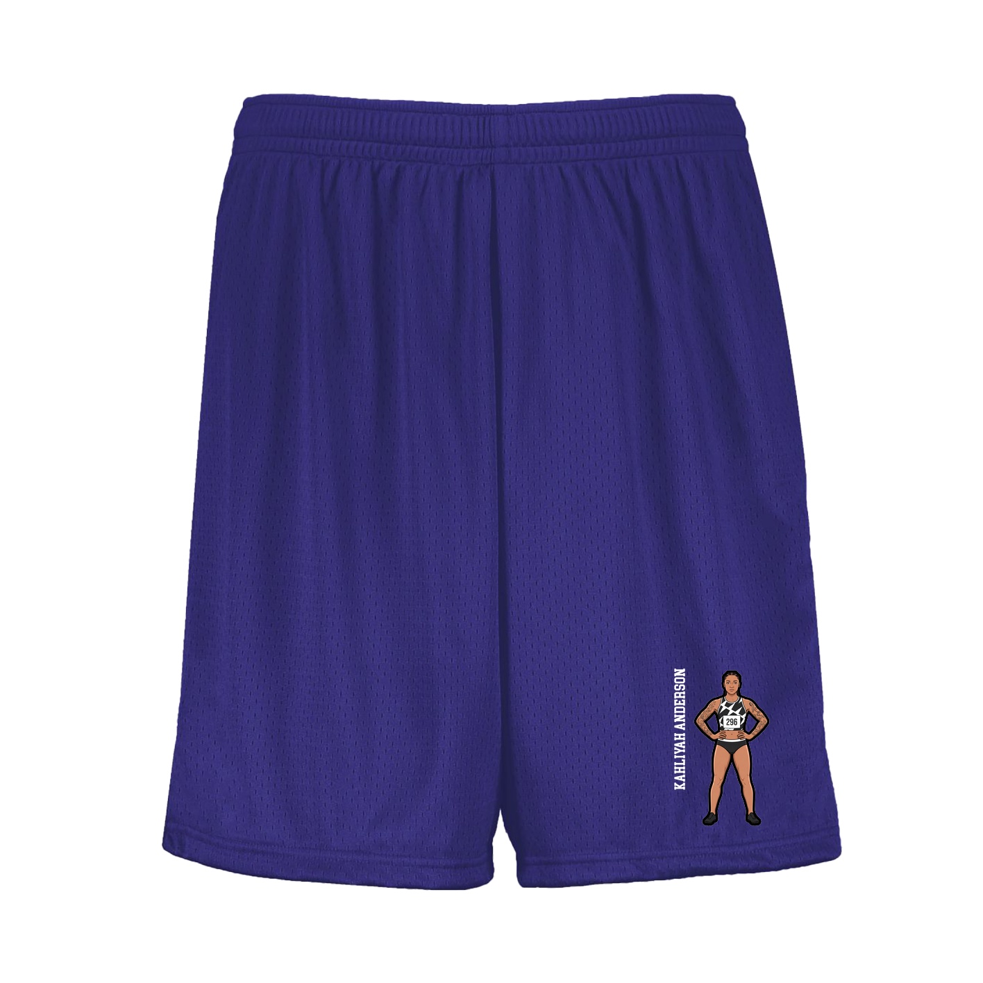 Shorts — Name Vertical in Purple