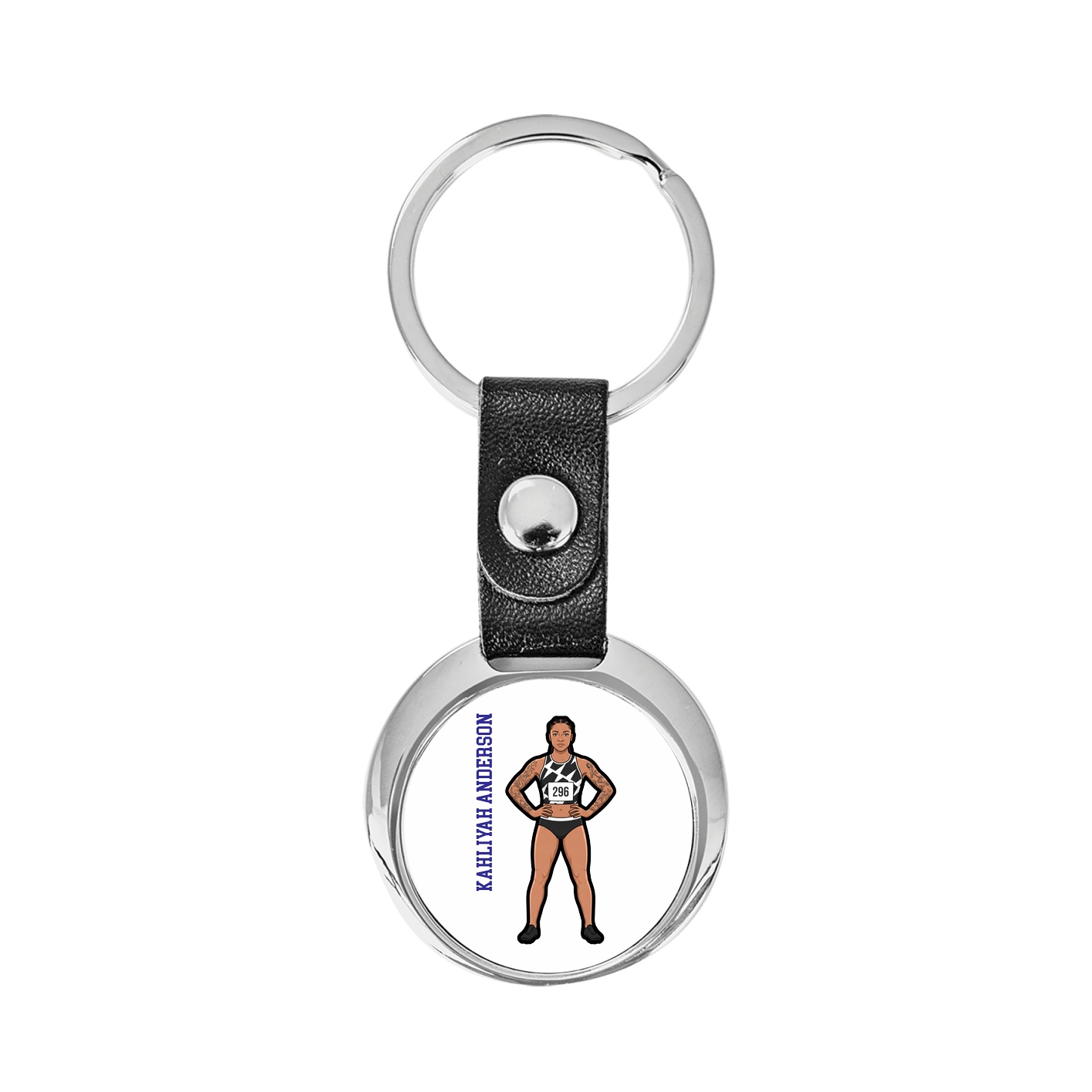 Key Chain — Name Vertical in Classic