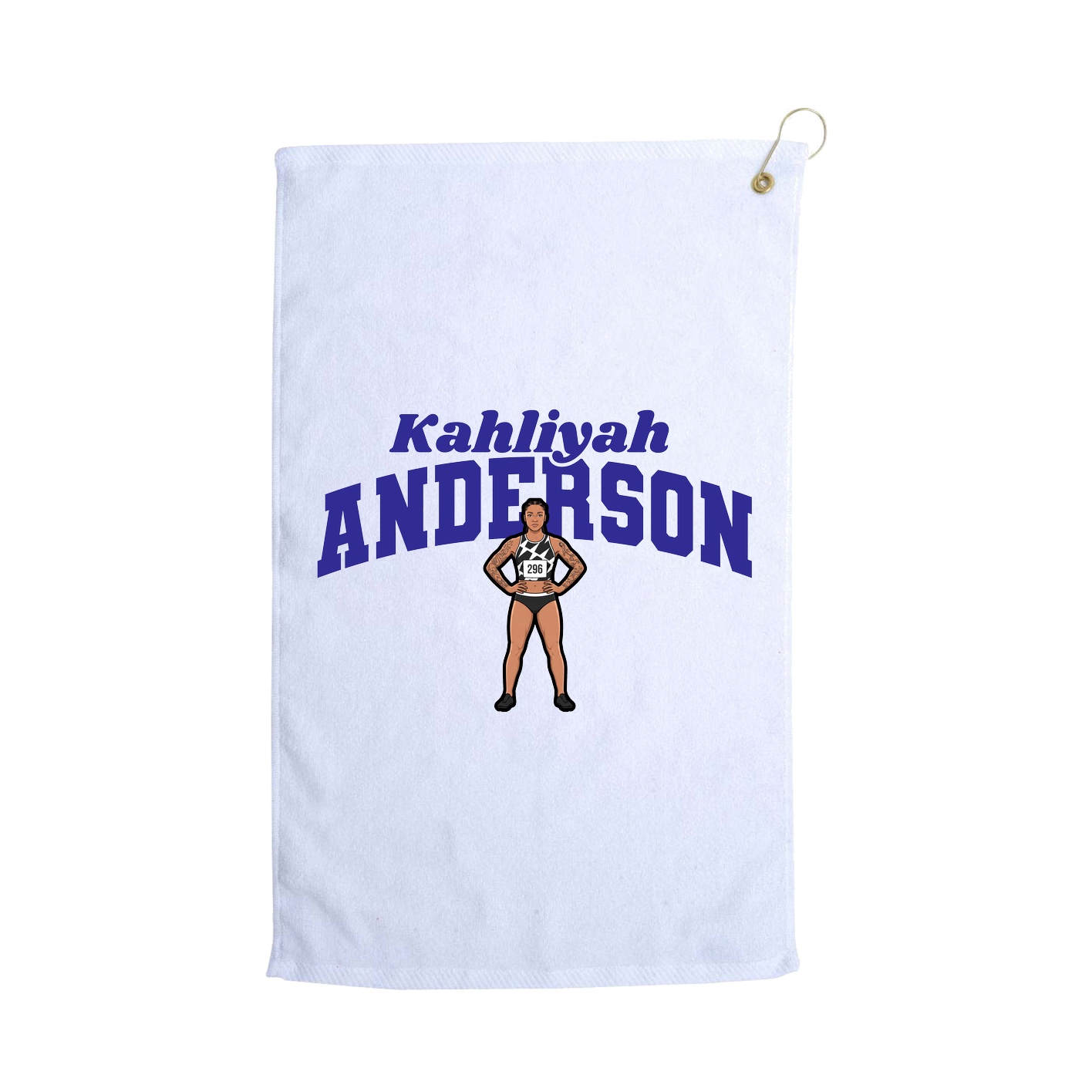Golf Towel — Signature Arch in White