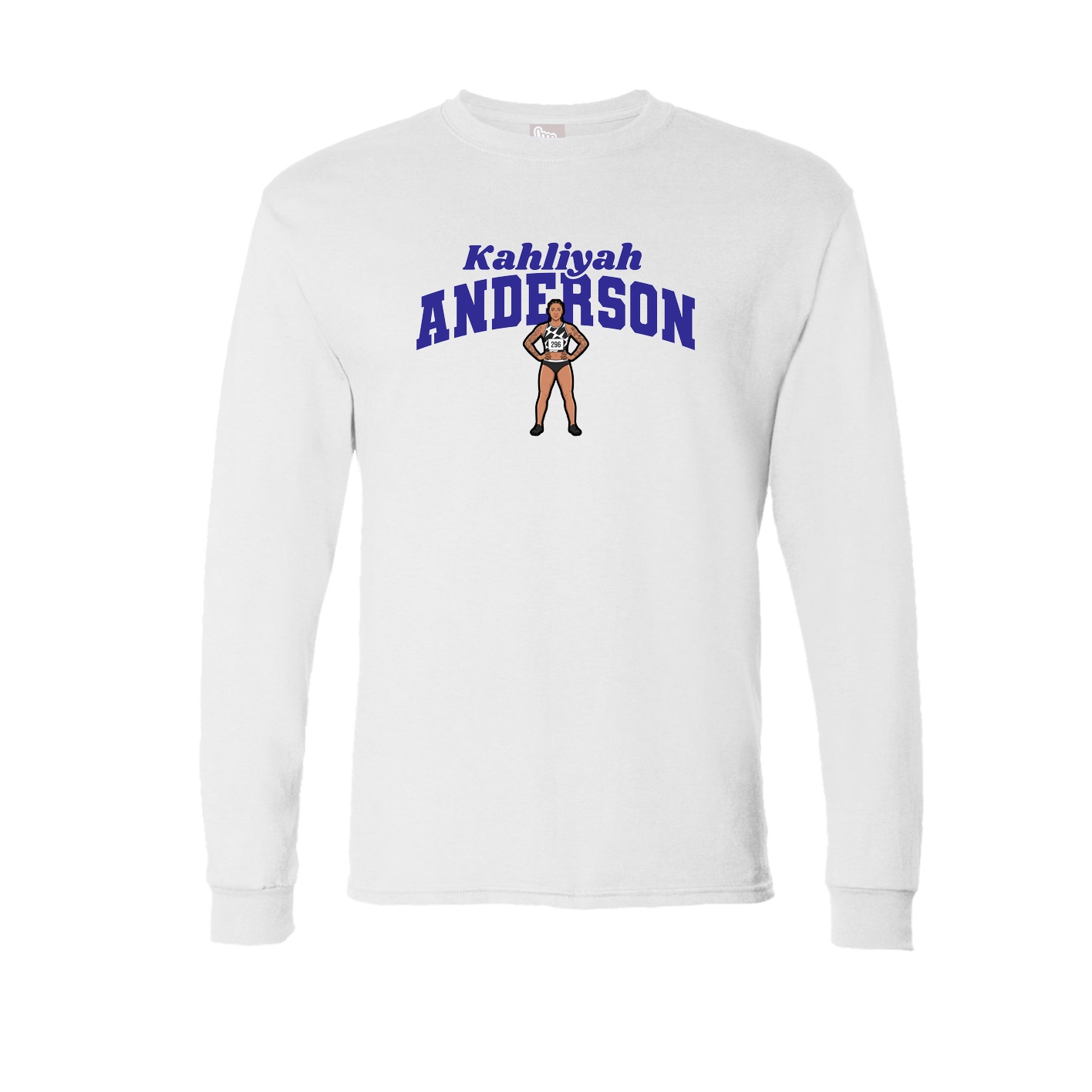 Long Sleeve Tee — Signature Arch in White