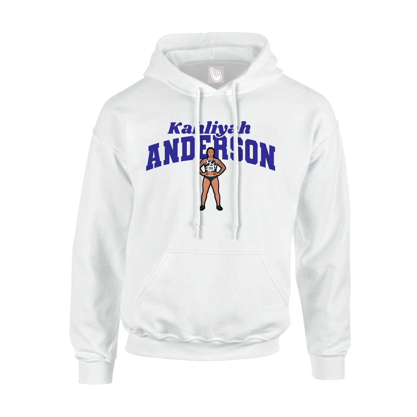 Hoodie — Signature Arch in White