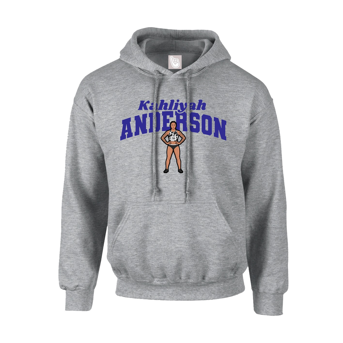 Youth Hoodie — Signature Arch in Grey
