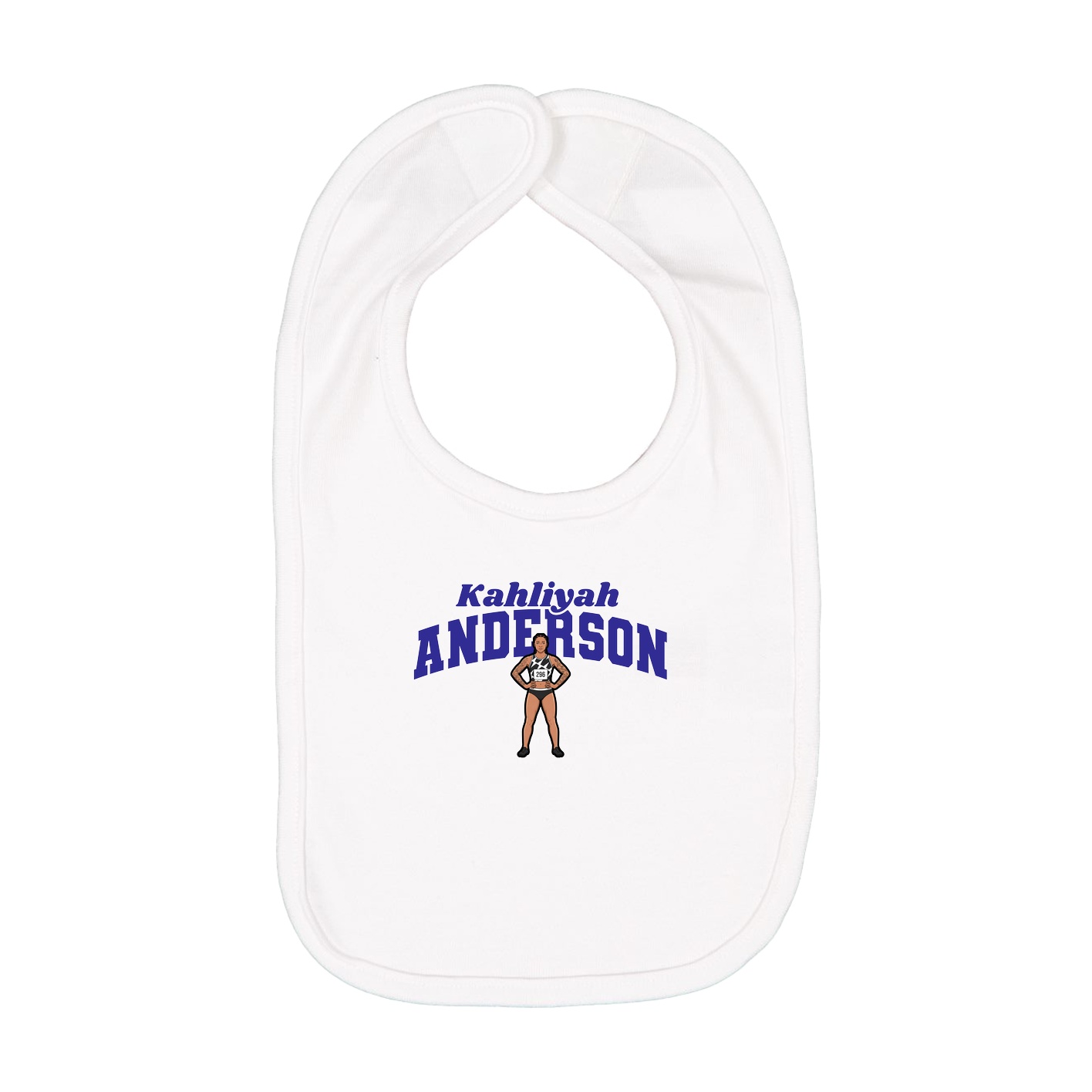 Infant Bib — Signature Arch in White