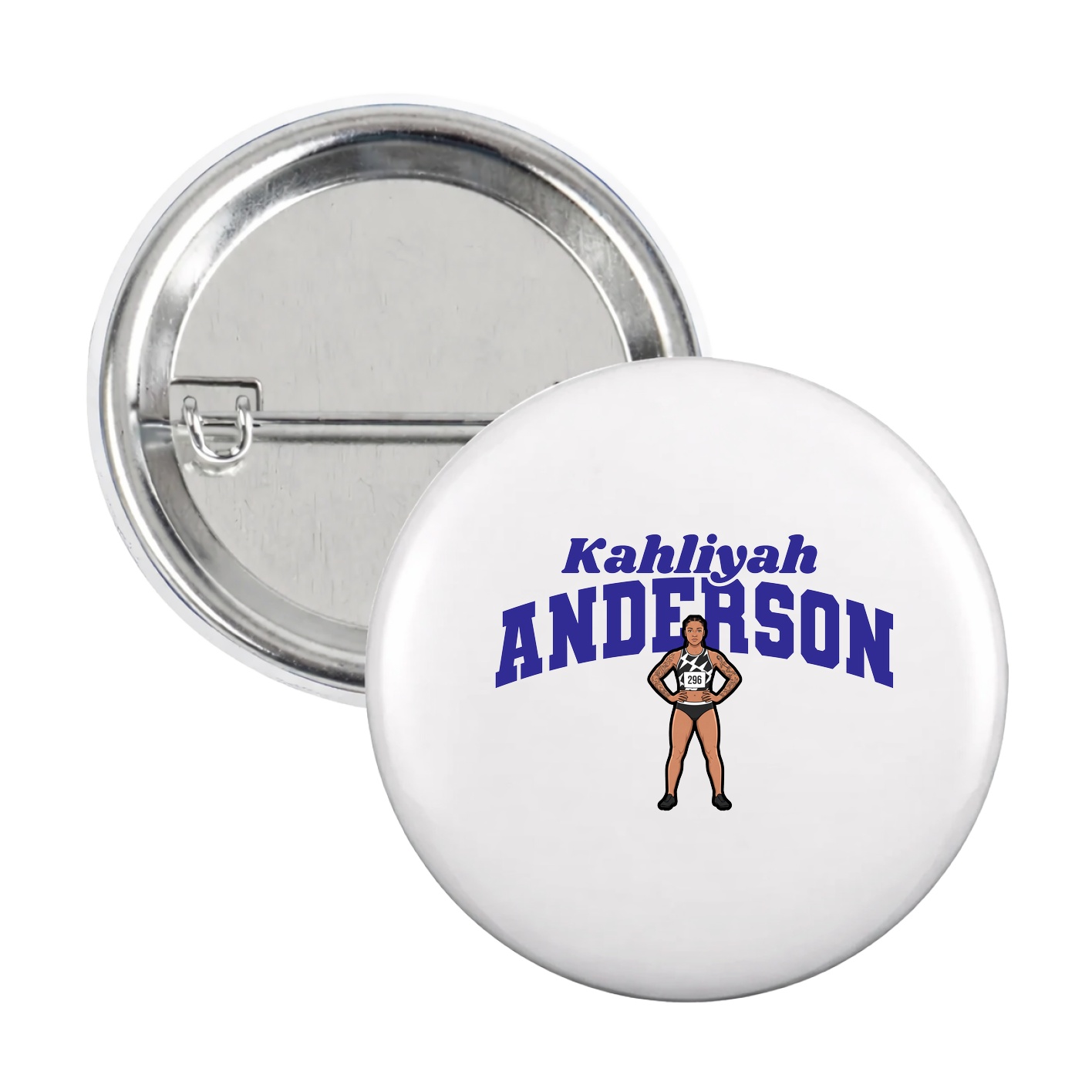 Game Day Button — Signature Arch in White