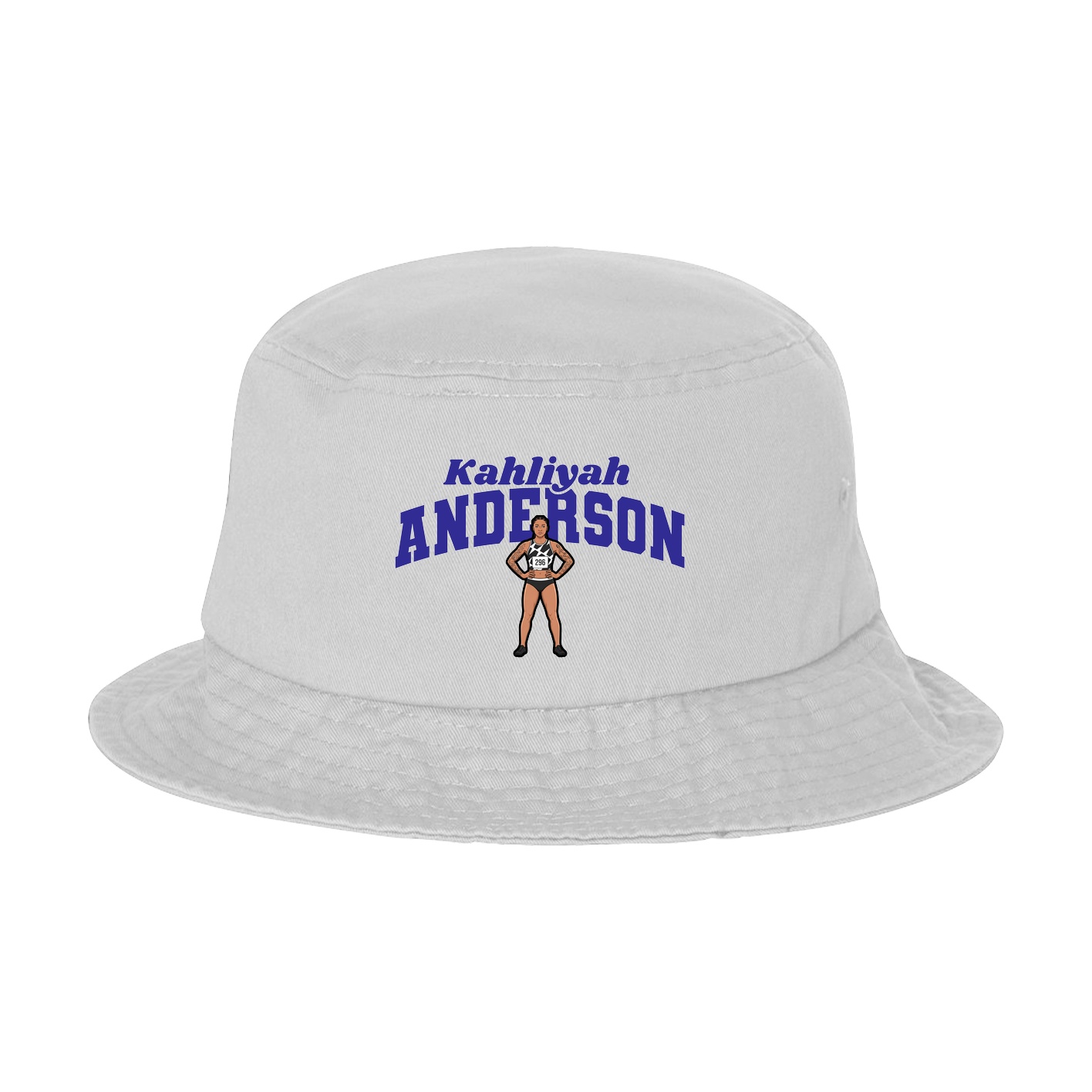 Bucket Cap — Signature Arch in White