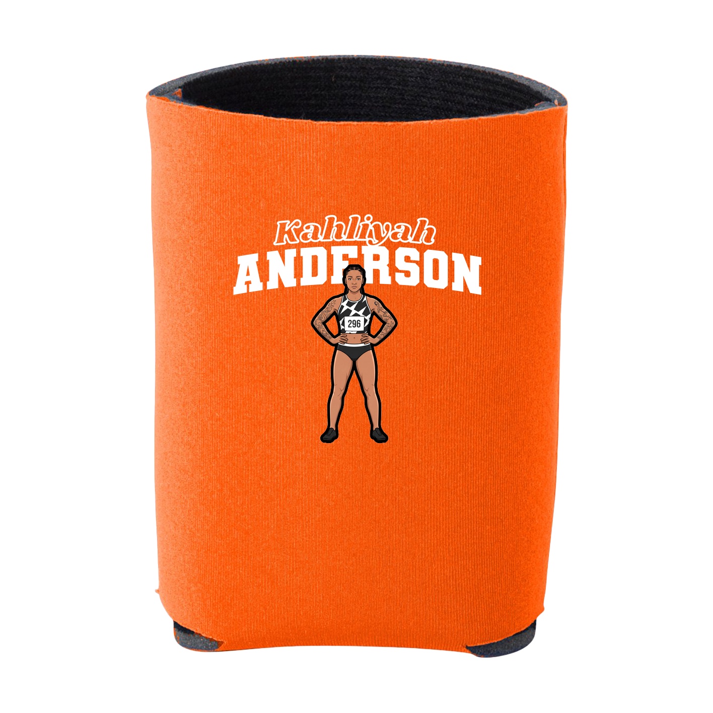 Can Holder — Name Arch in Orange