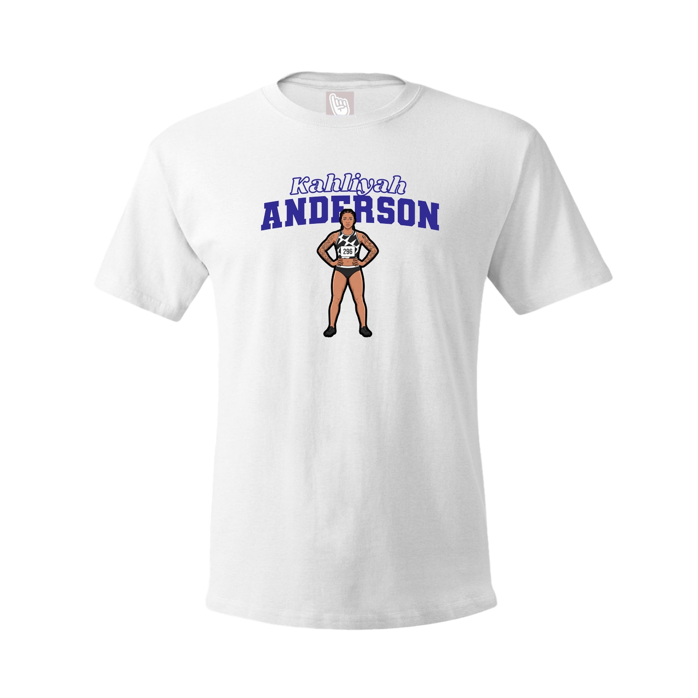 Youth Tee — Name Arch in White