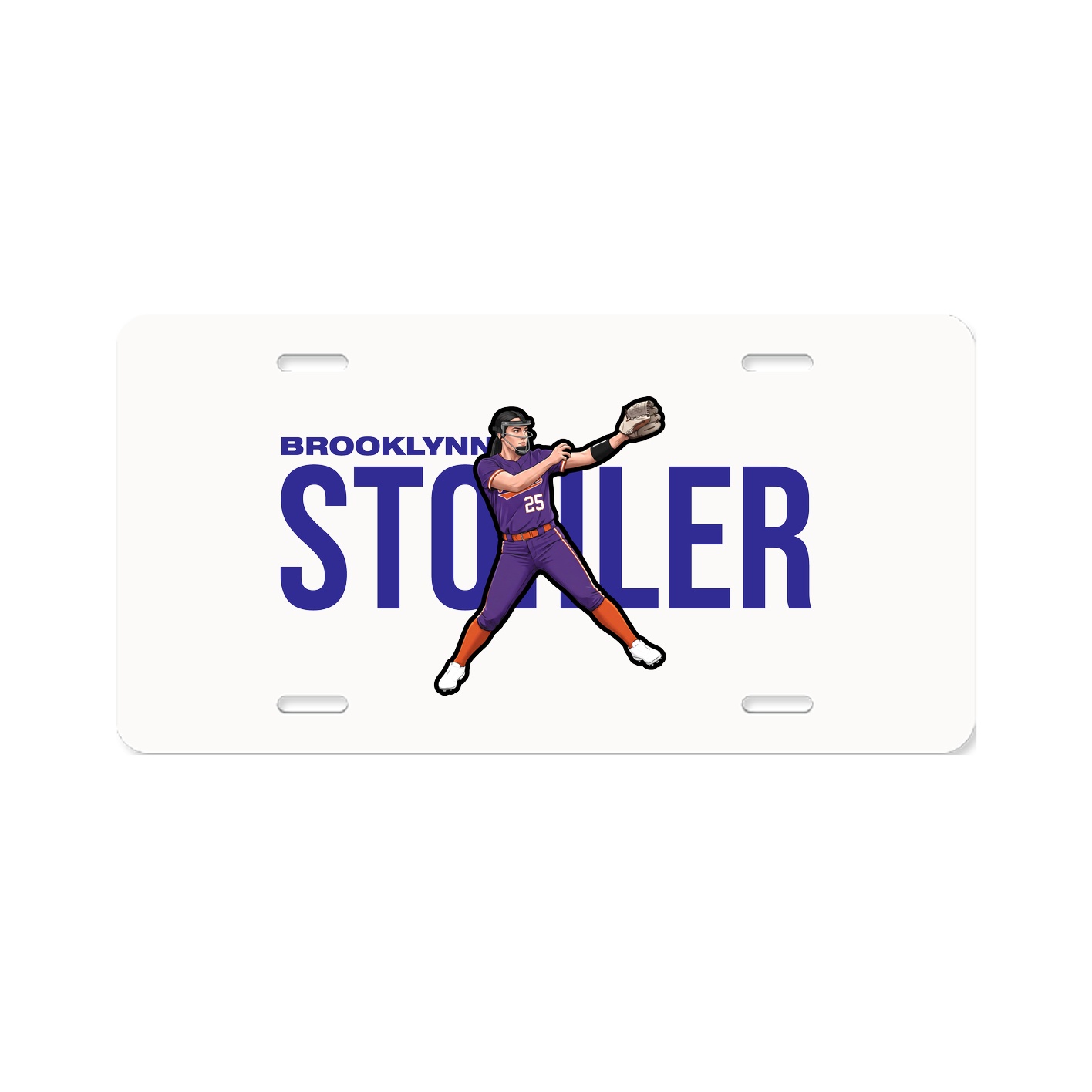 License Plate — Player Name in Classic