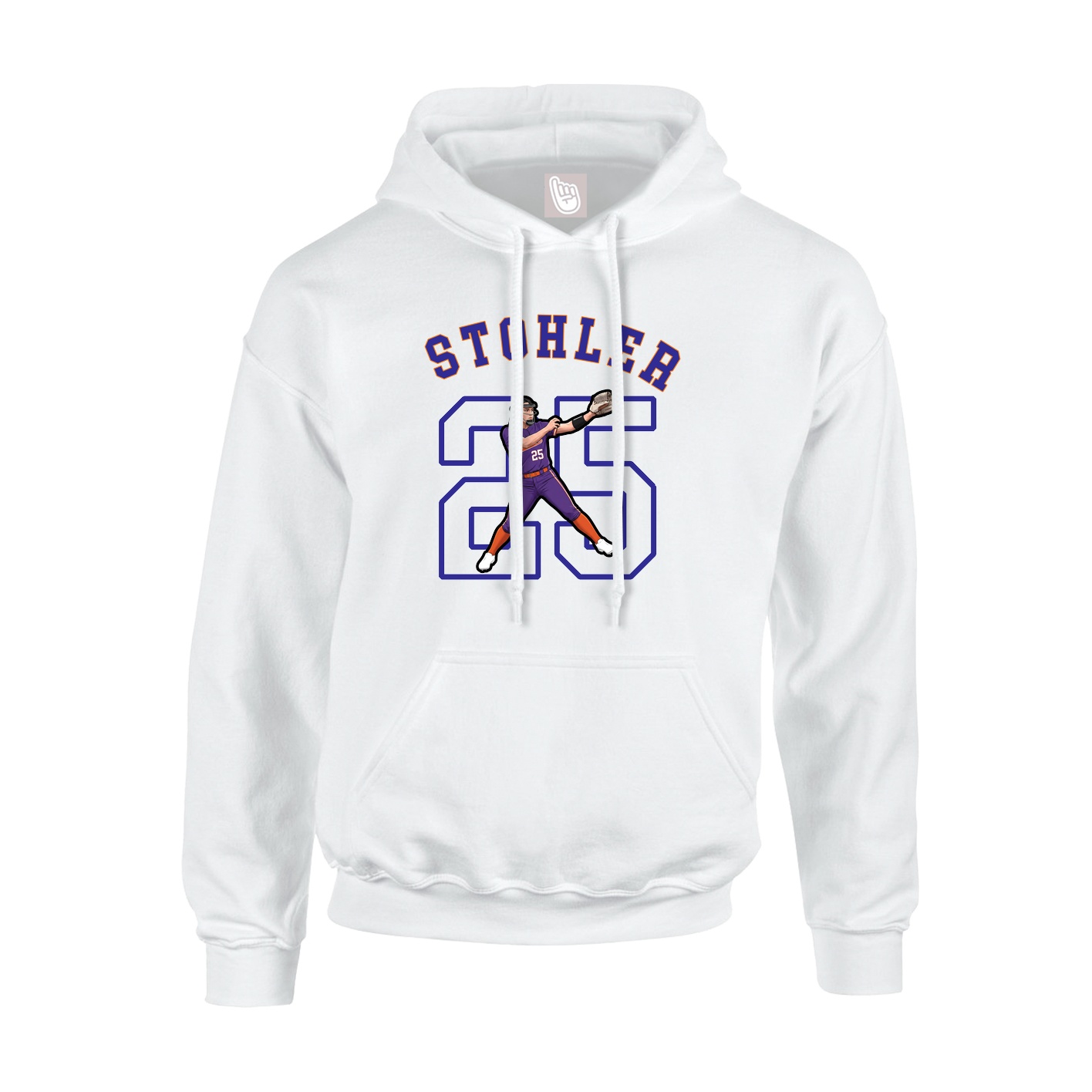 Youth Hoodie — Shirsey Arch in White