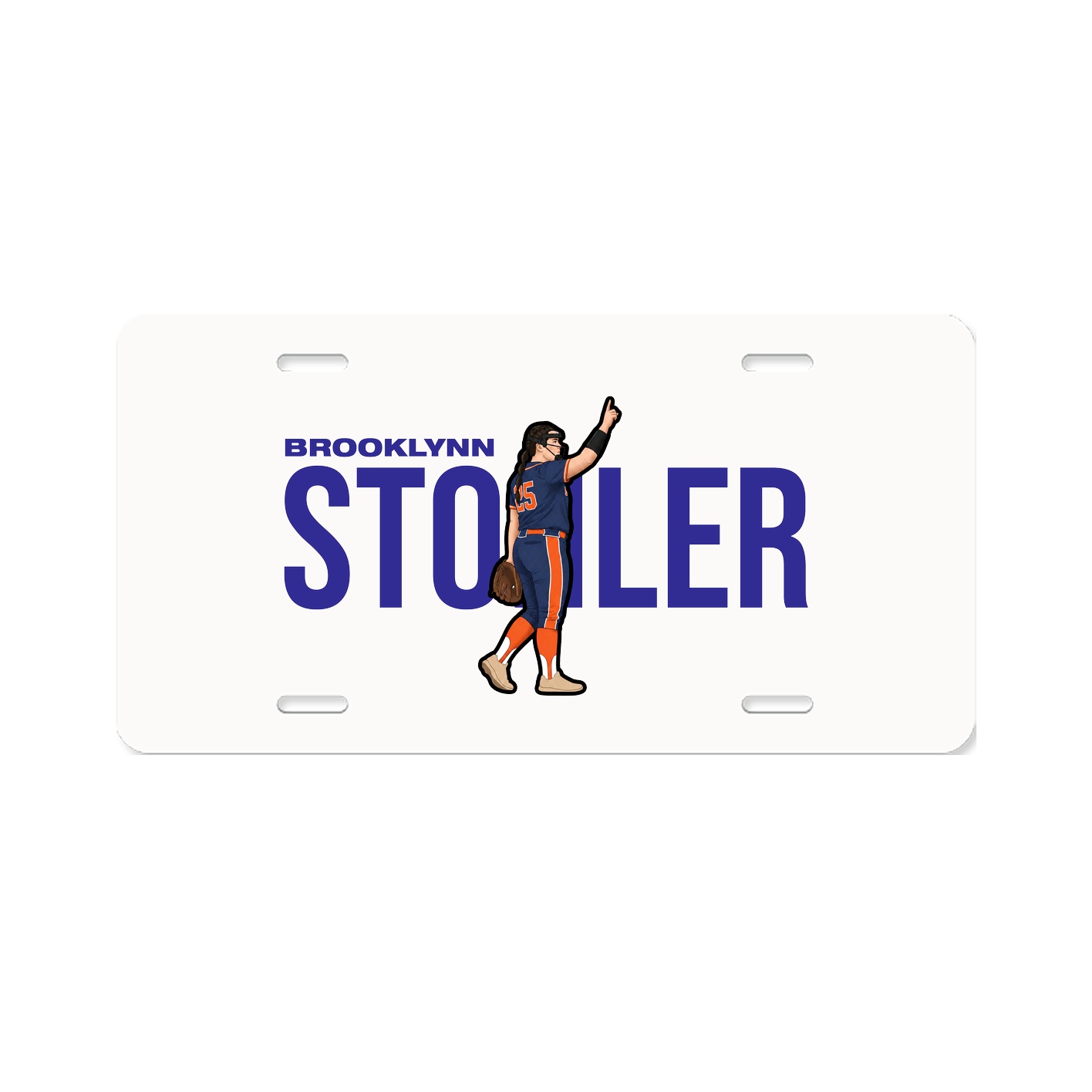 License Plate — Player Name in Classic