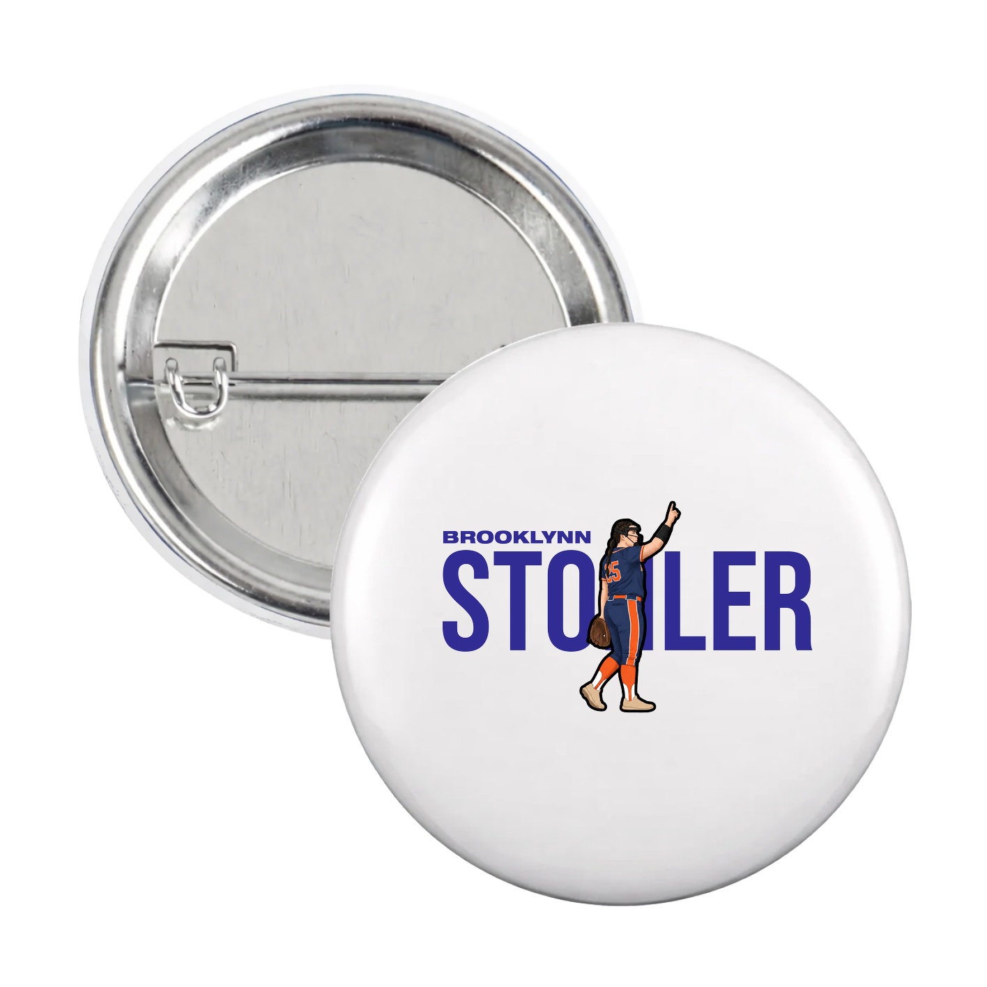 Game Day Button — Player Name in White