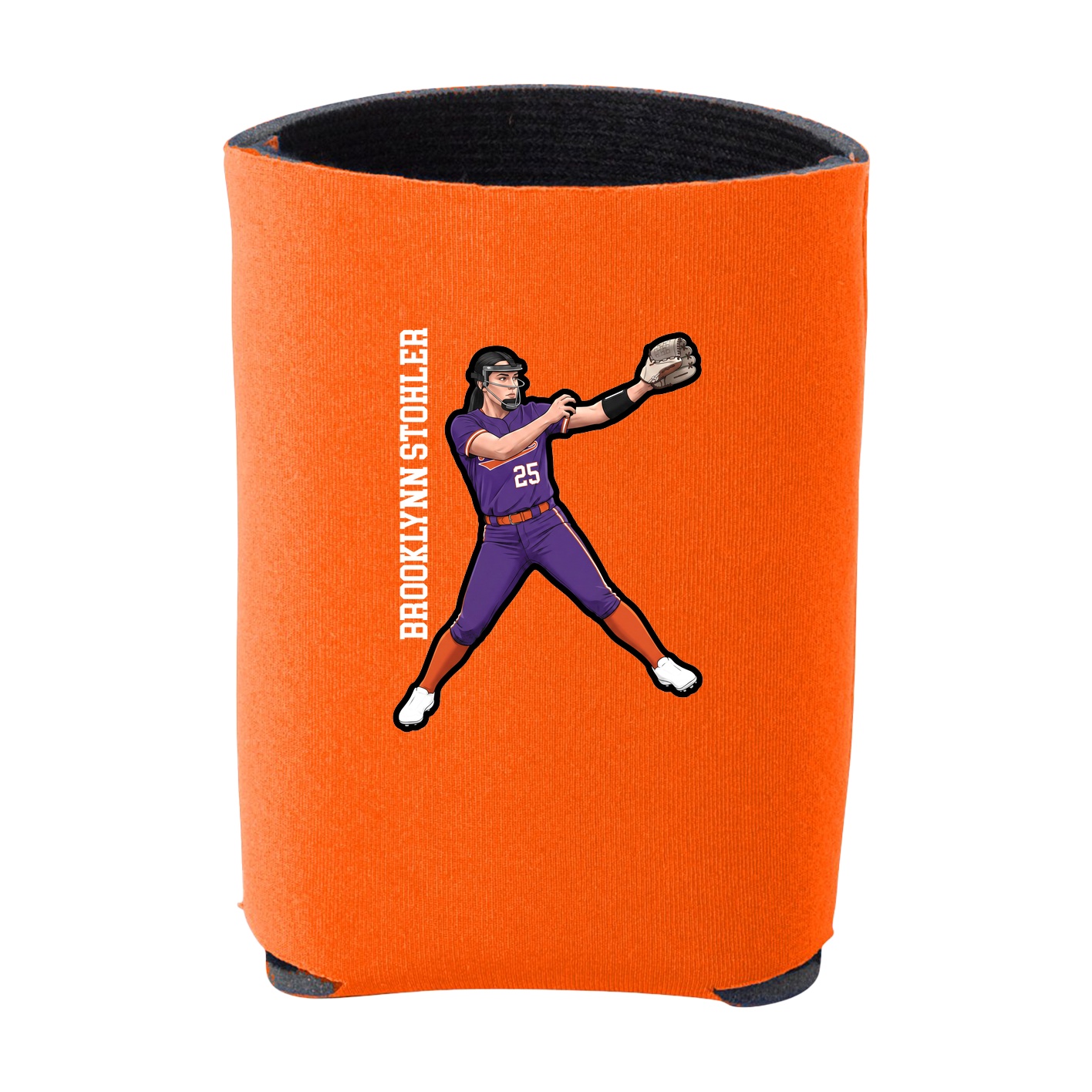 Can Holder — Name Vertical in Orange