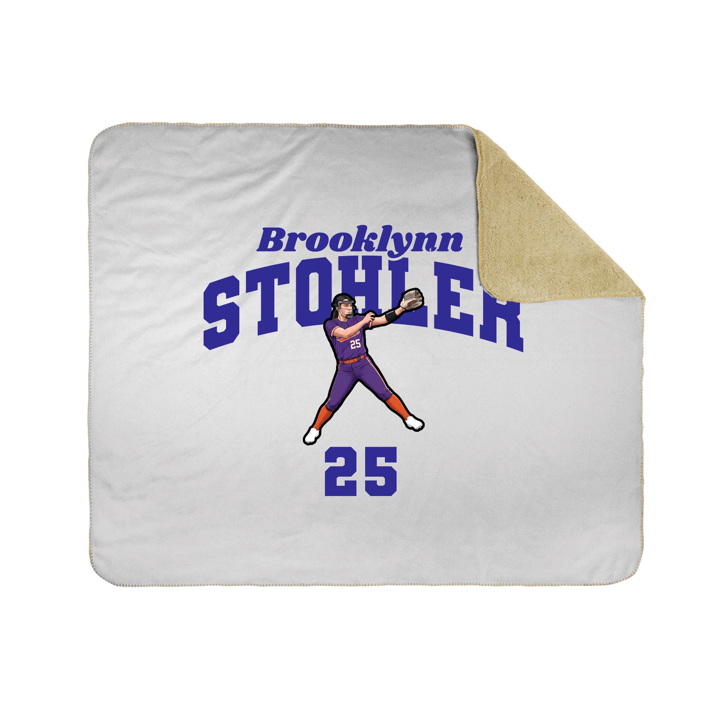 Throw Blanket — Signature Arch in White