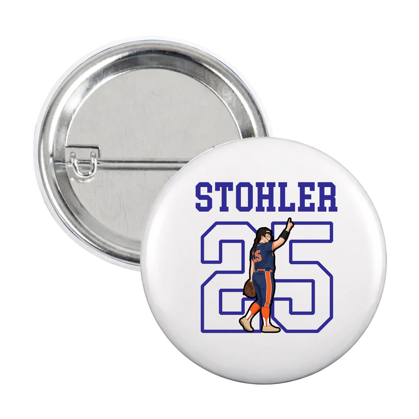 Game Day Button — Shirsey in White