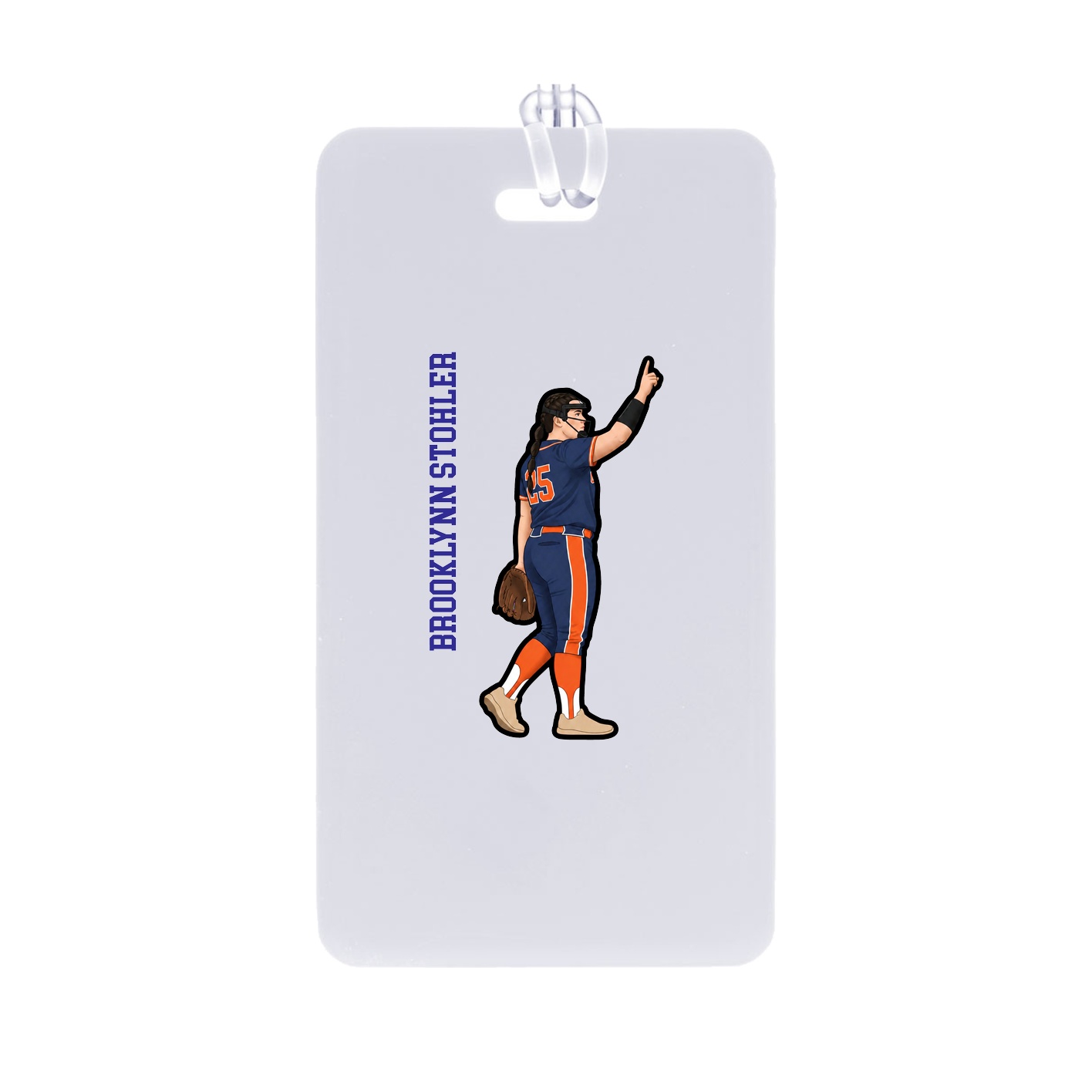 Bag Tag — Name Vertical in Classic