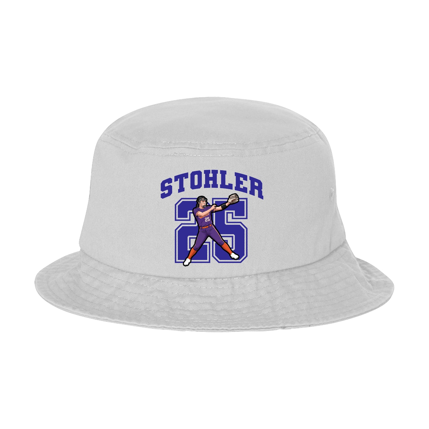 Bucket Cap — Number in White
