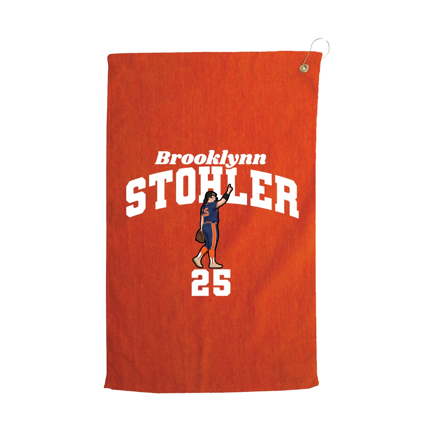 Golf Towel — Signature Arch in Orange