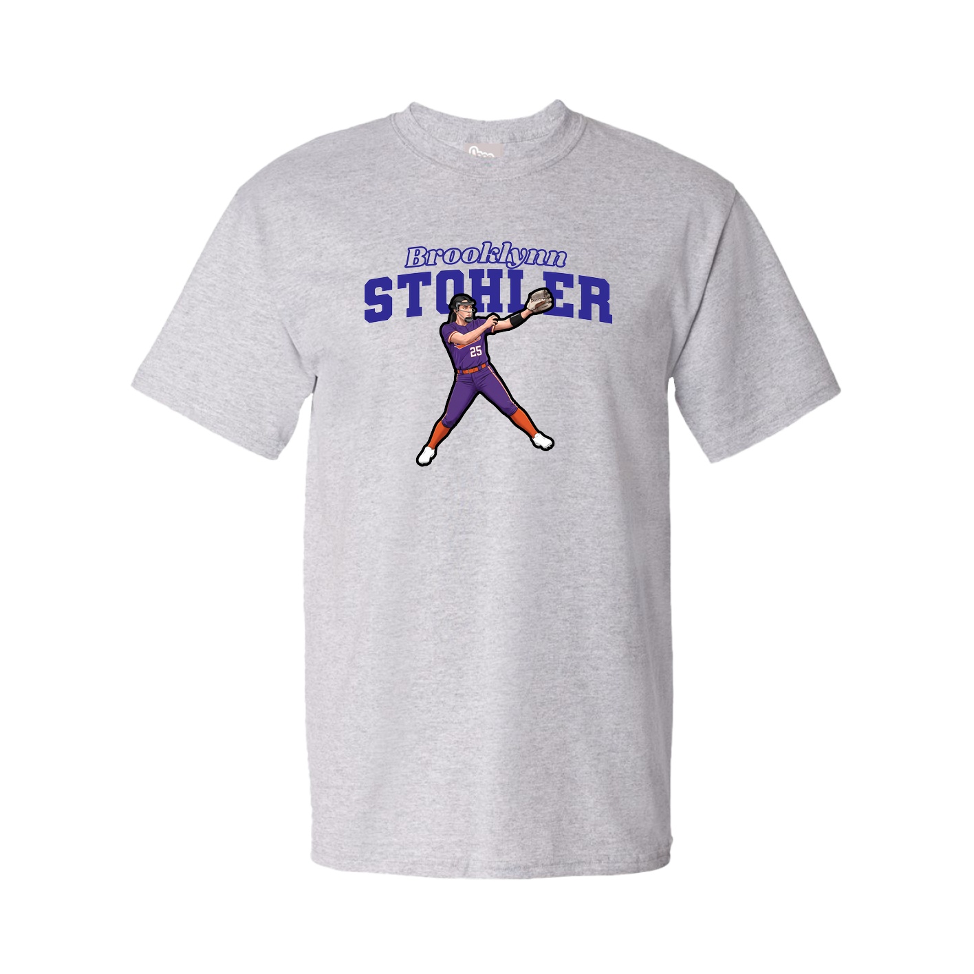 Youth Tee — Name Arch in Grey