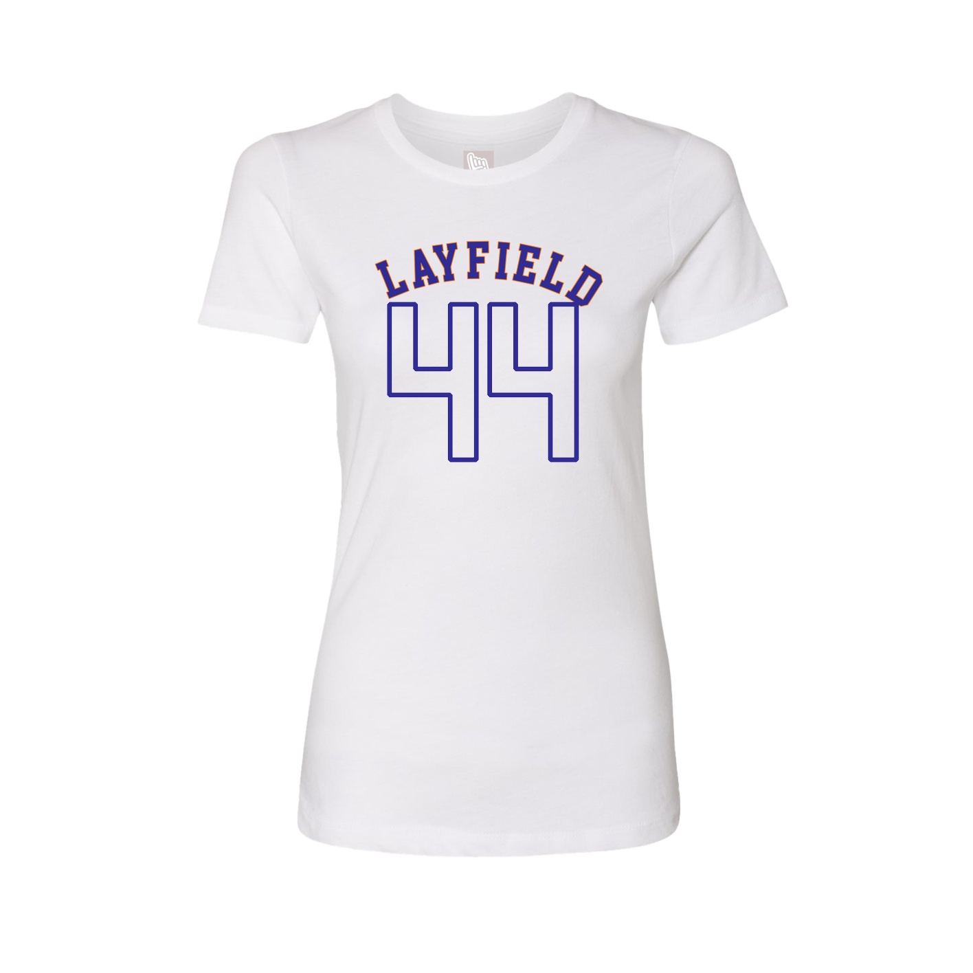 Fitted Women's Tee — Shirsey Arch in White