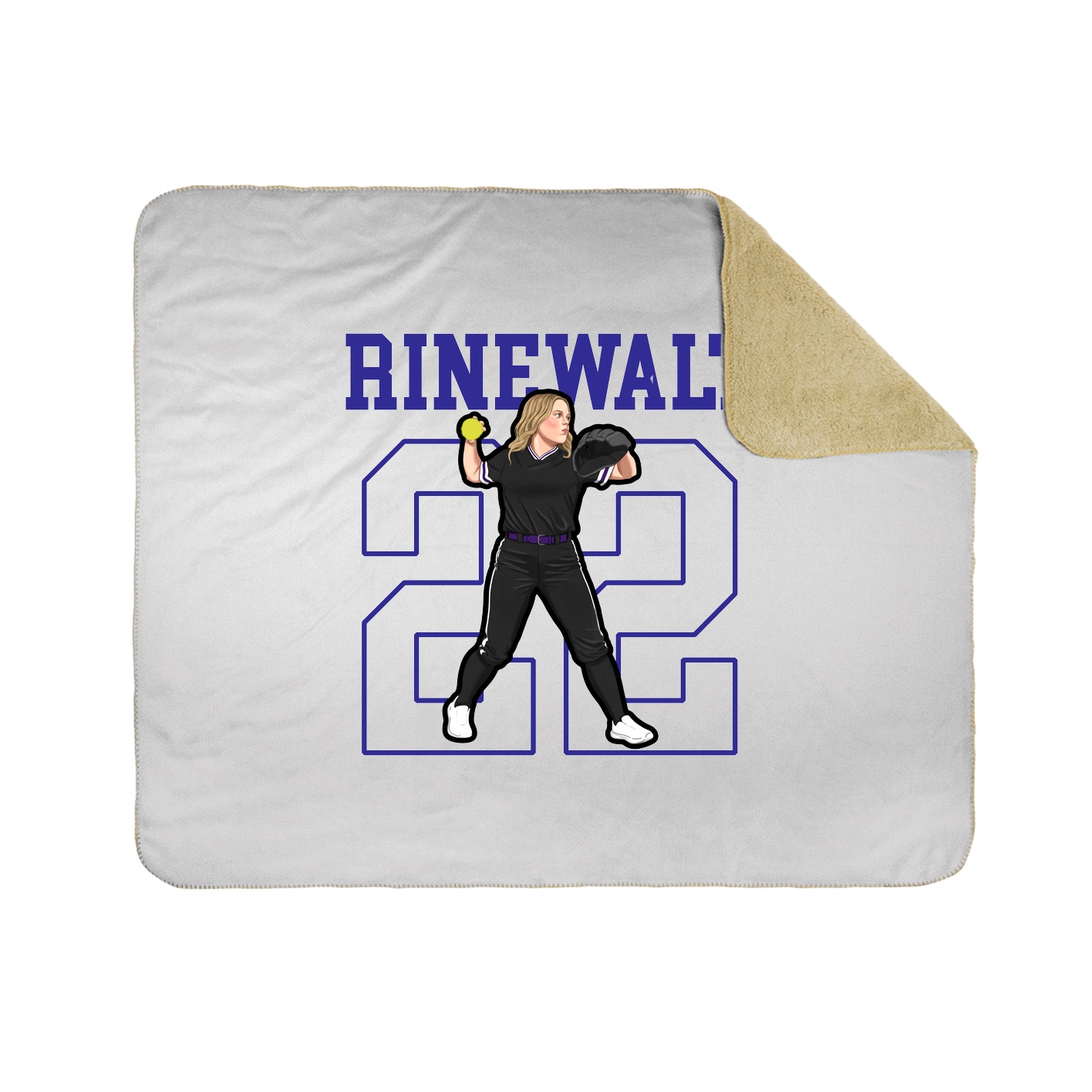 Throw Blanket — Shirsey in White
