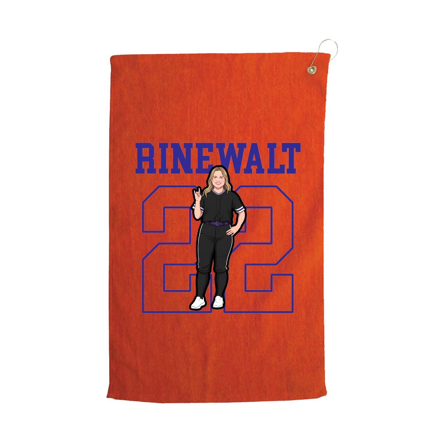 Golf Towel — Shirsey in Orange
