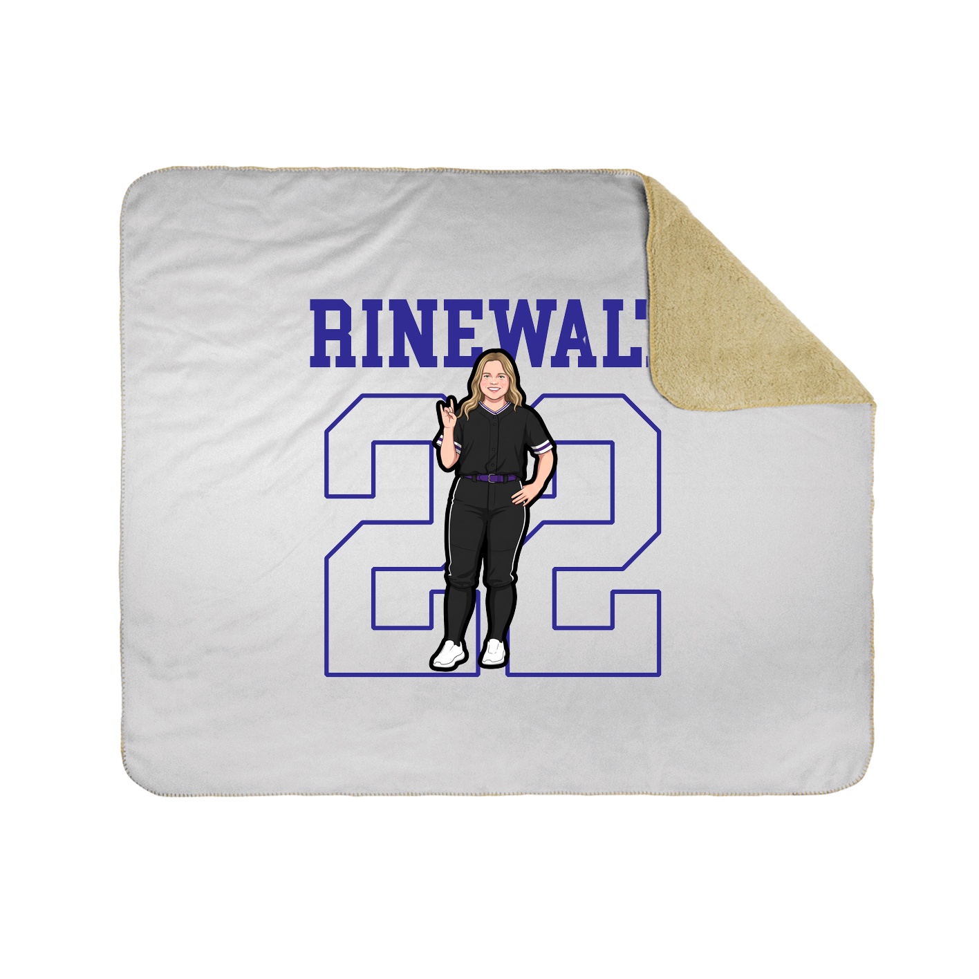 Throw Blanket — Shirsey in White
