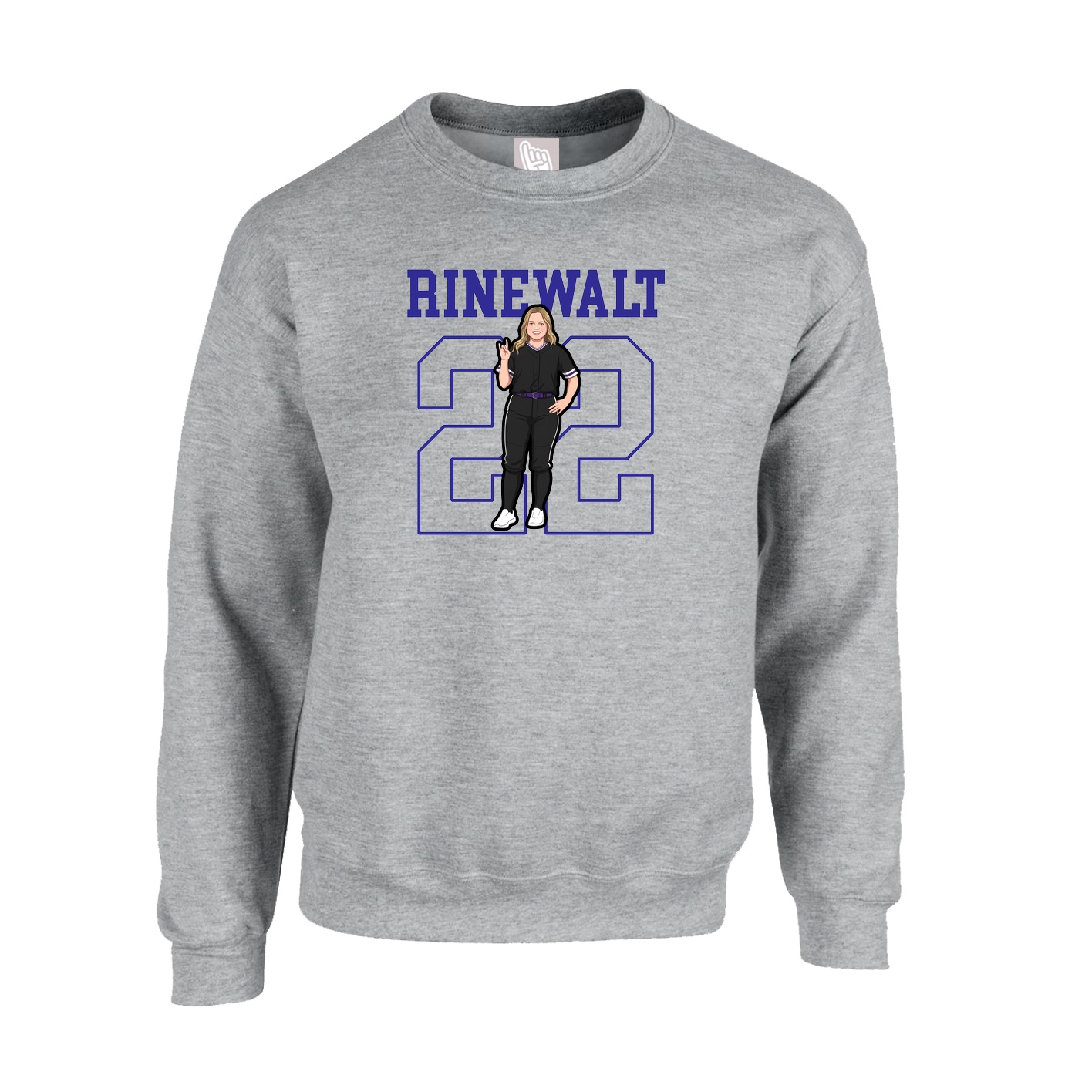 Fleece Crew — Shirsey in Grey