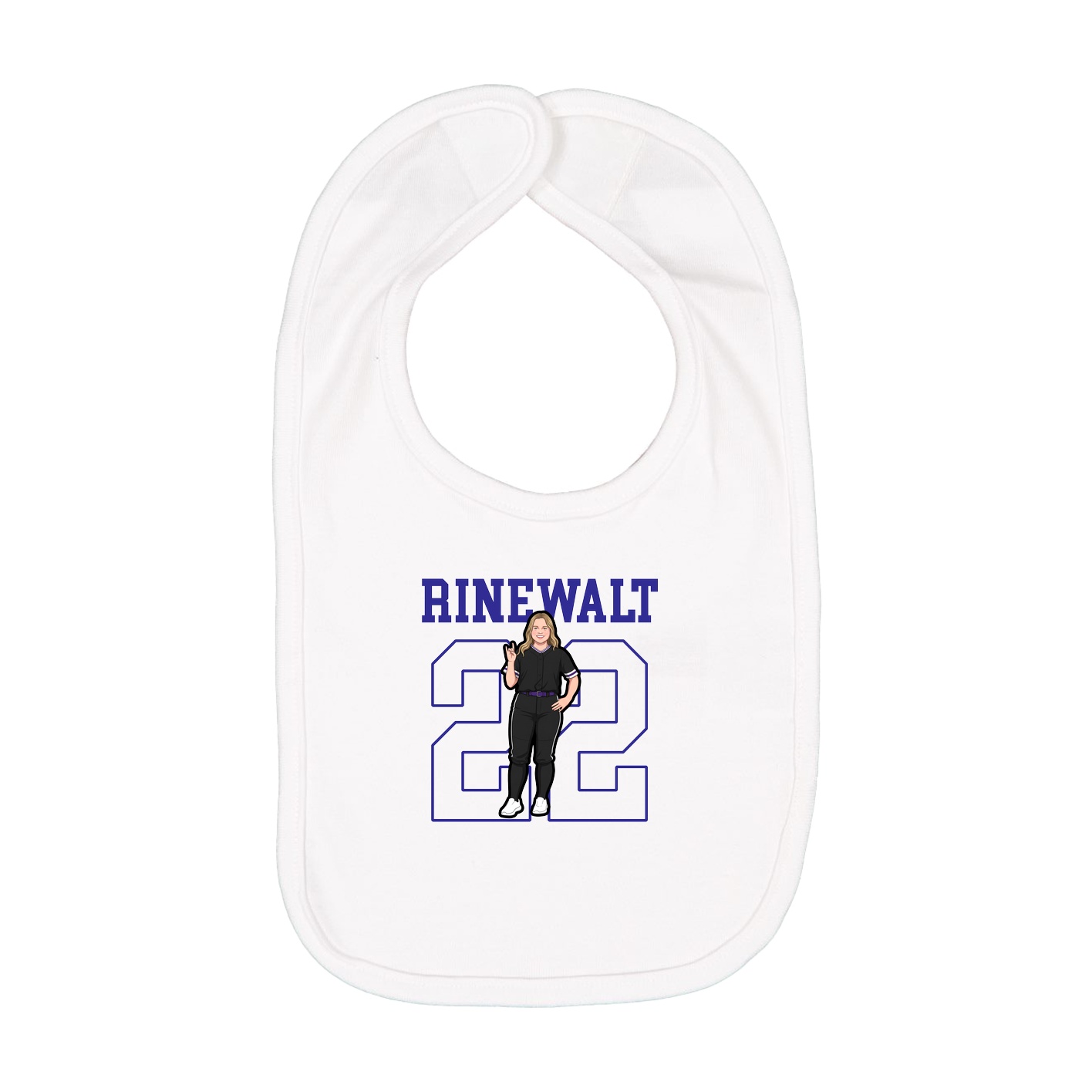Infant Bib — Shirsey in White