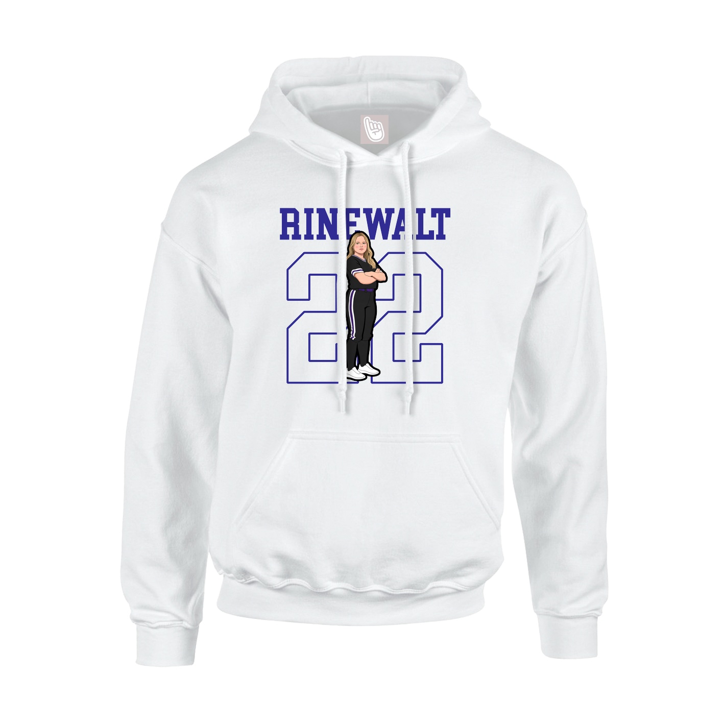 Hoodie — Shirsey in White