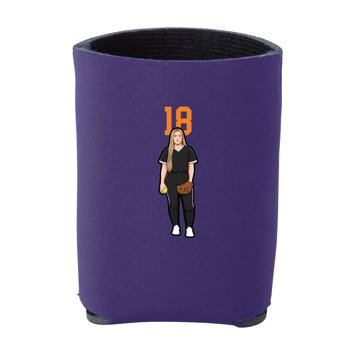 Can Holder — Number Top in Purple