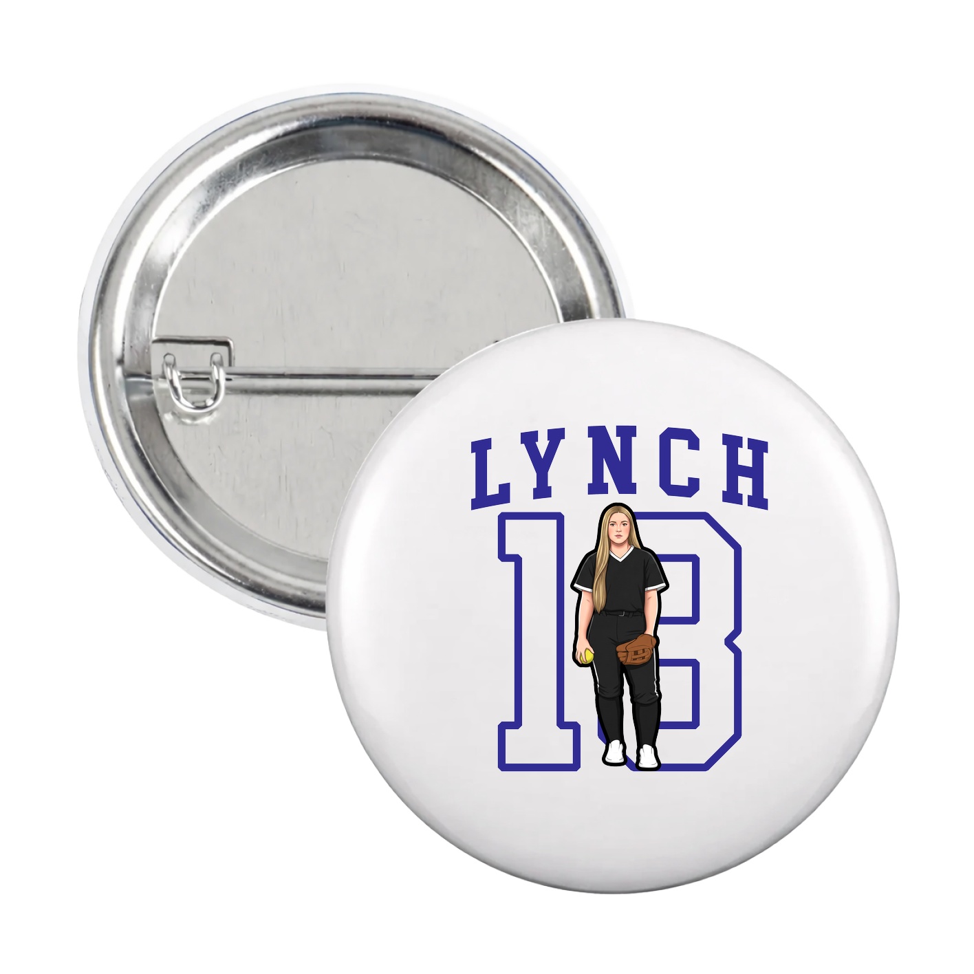 Game Day Button — Shirsey in White
