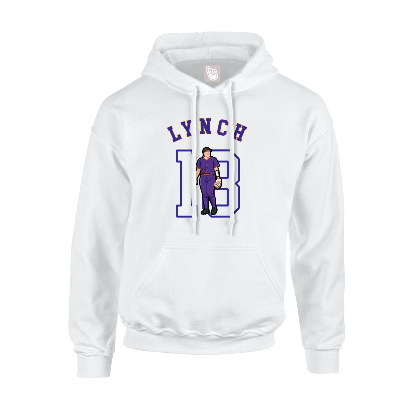 Youth Hoodie — Shirsey Arch in White