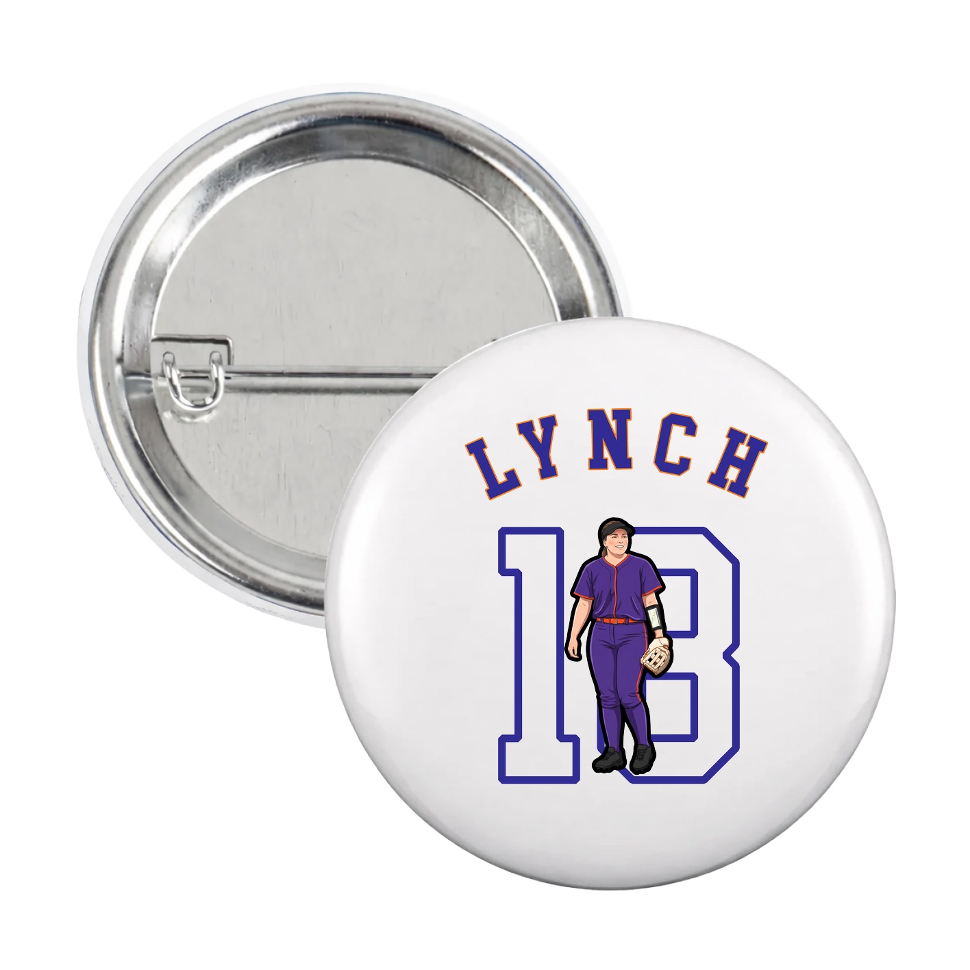 Game Day Button — Shirsey Arch in White