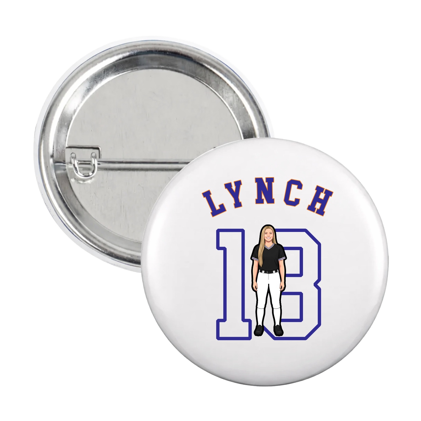 Game Day Button — Shirsey Arch in White