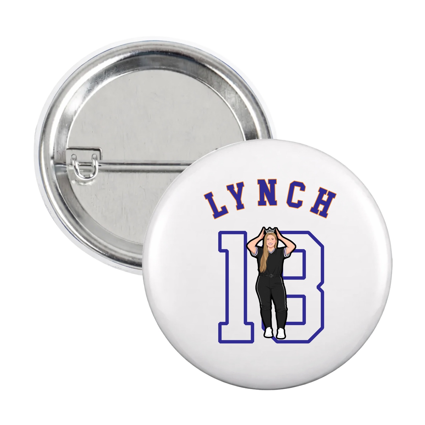 Game Day Button — Shirsey Arch in White
