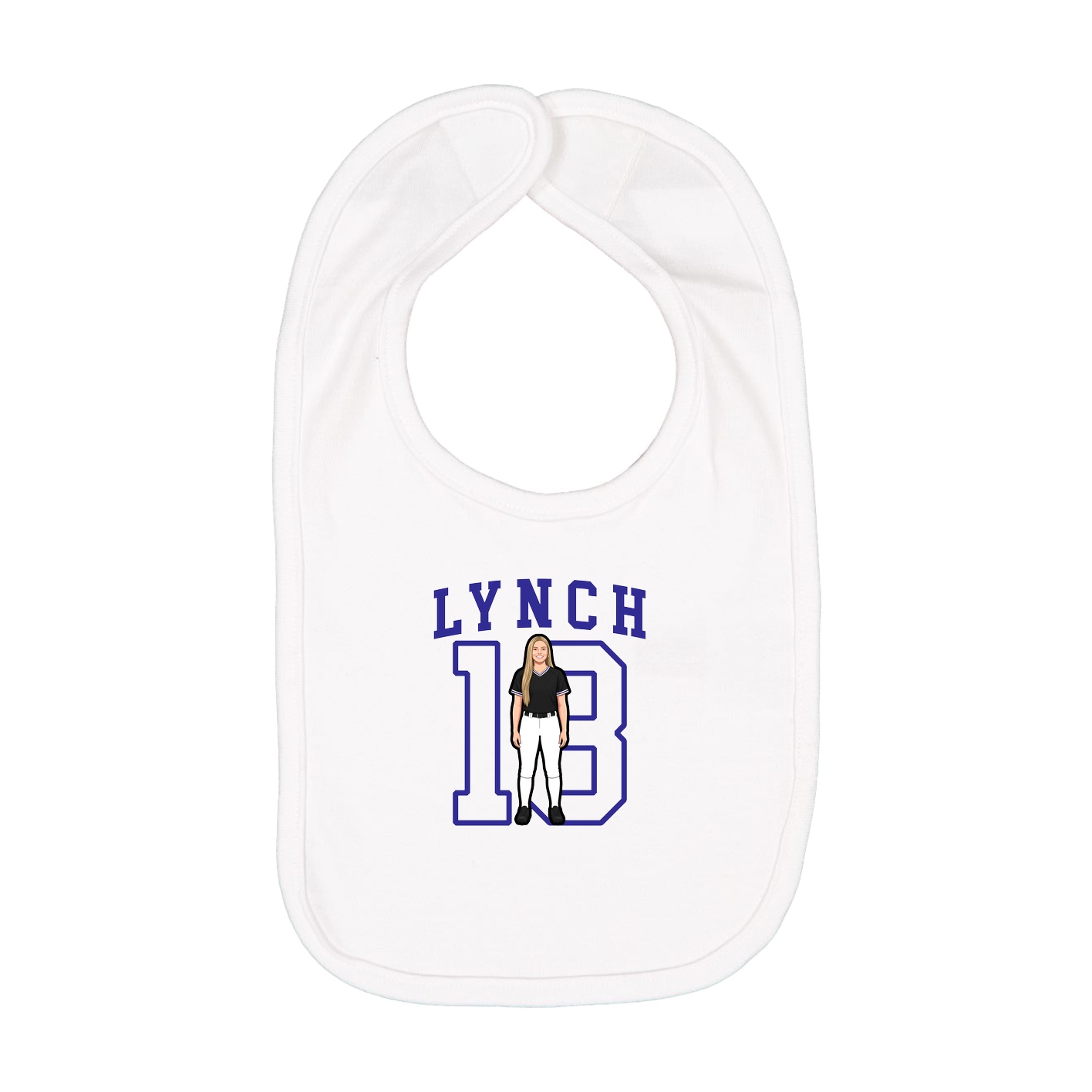 Infant Bib — Shirsey in White
