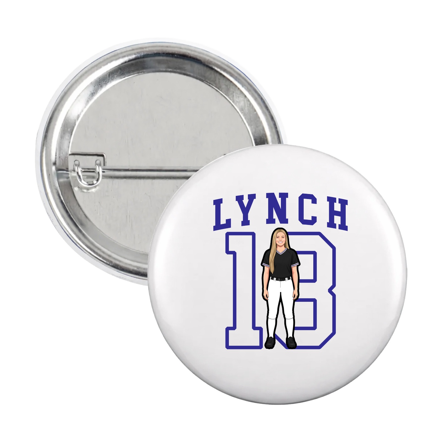 Game Day Button — Shirsey in White
