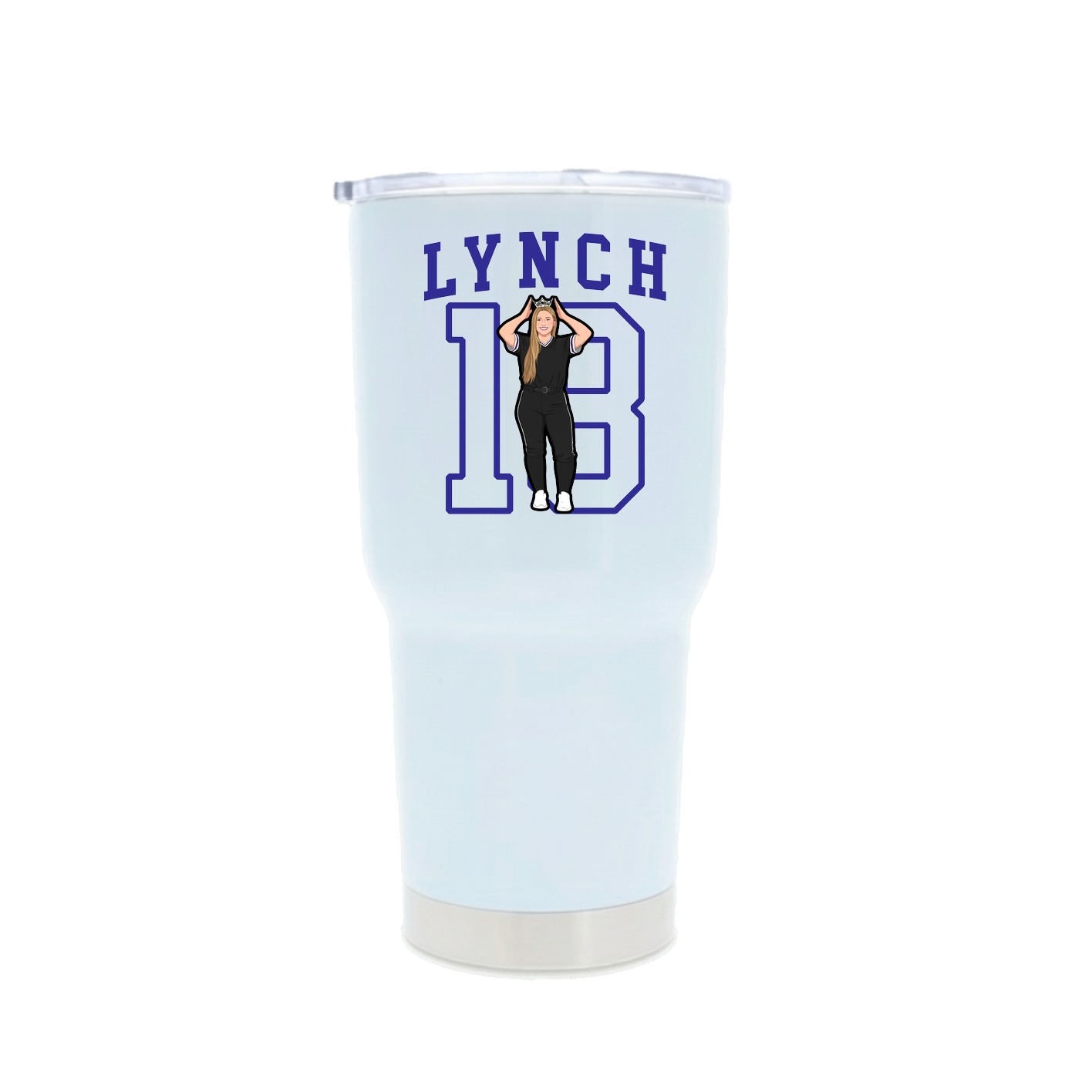 30oz Stainless Steel Tumbler — Shirsey in White