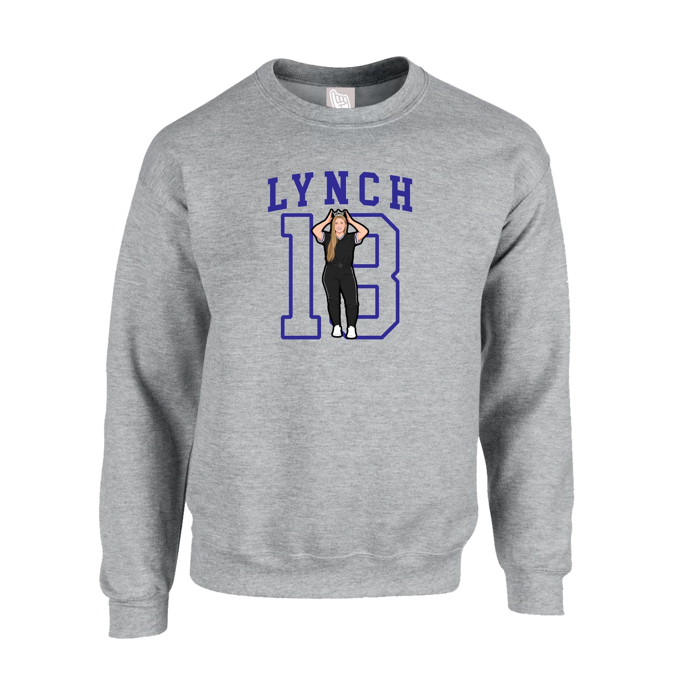 Fleece Crew — Shirsey in Grey