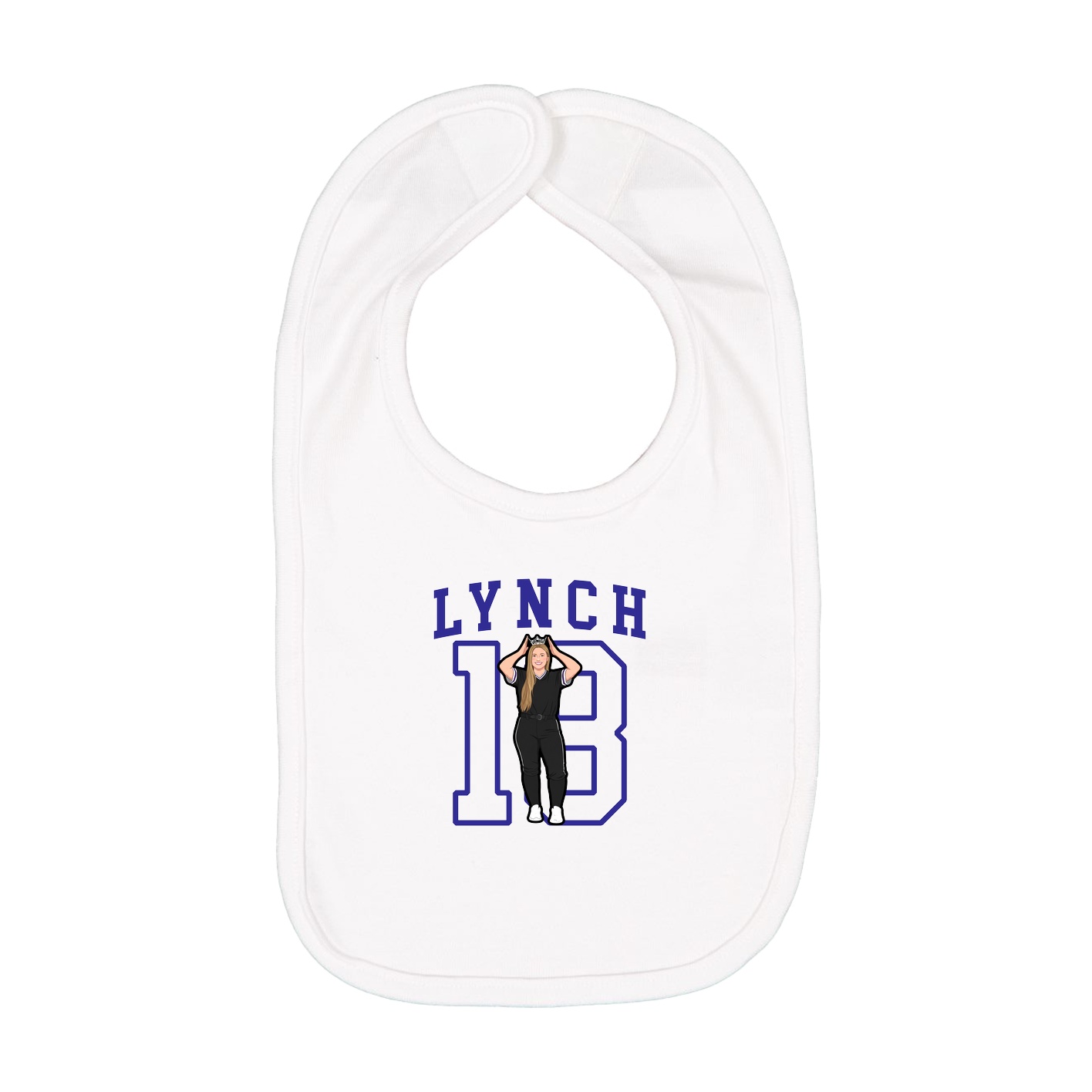 Infant Bib — Shirsey in White