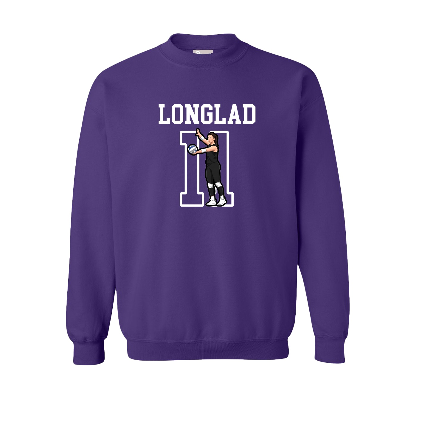 Fleece Crew — Shirsey in Purple