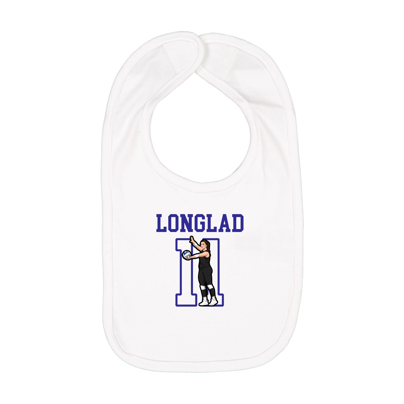 Infant Bib — Shirsey in White